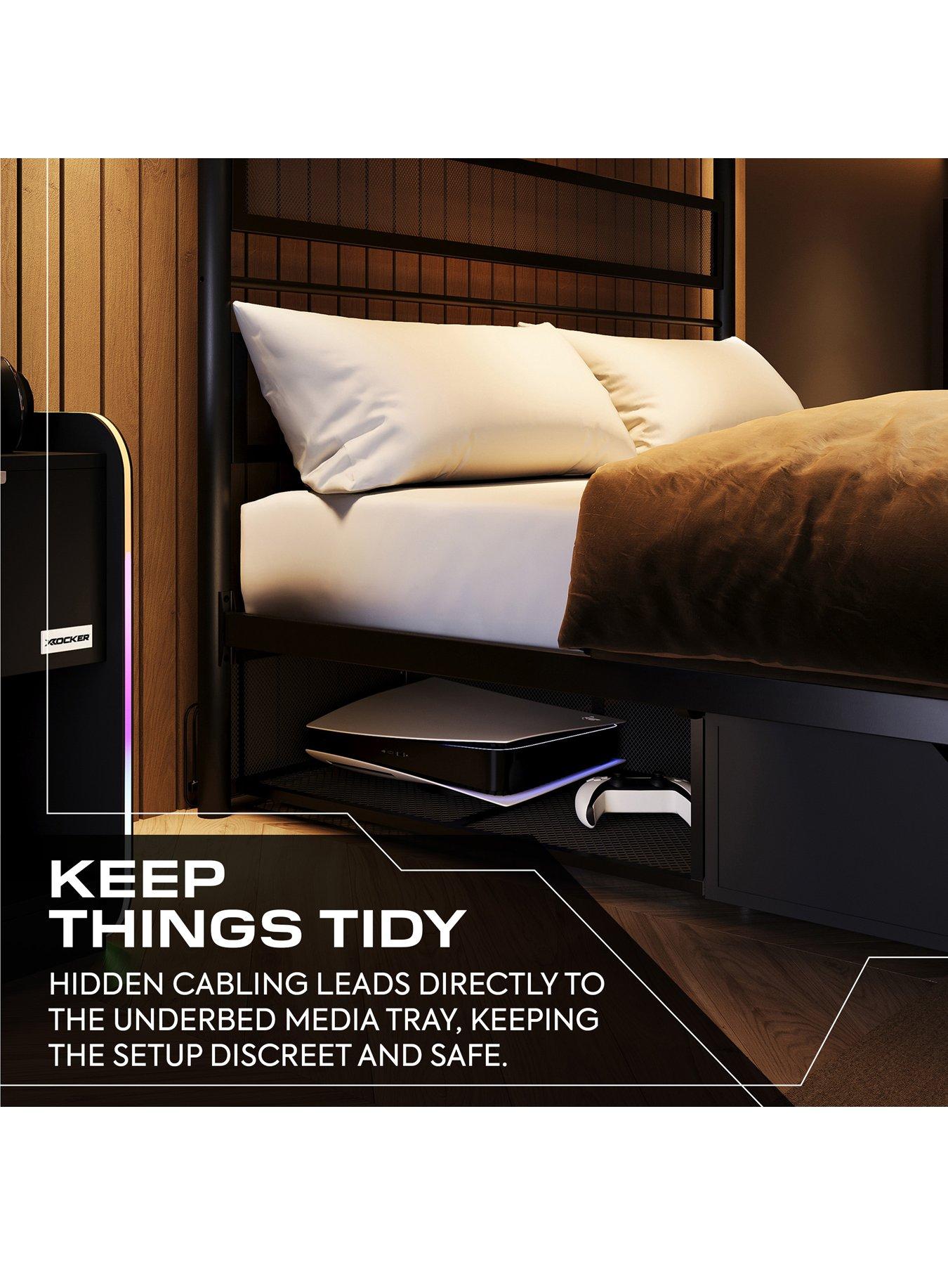 Image 6 of 8 of X Rocker Skyline Double Gaming Bed With Projector And Screen