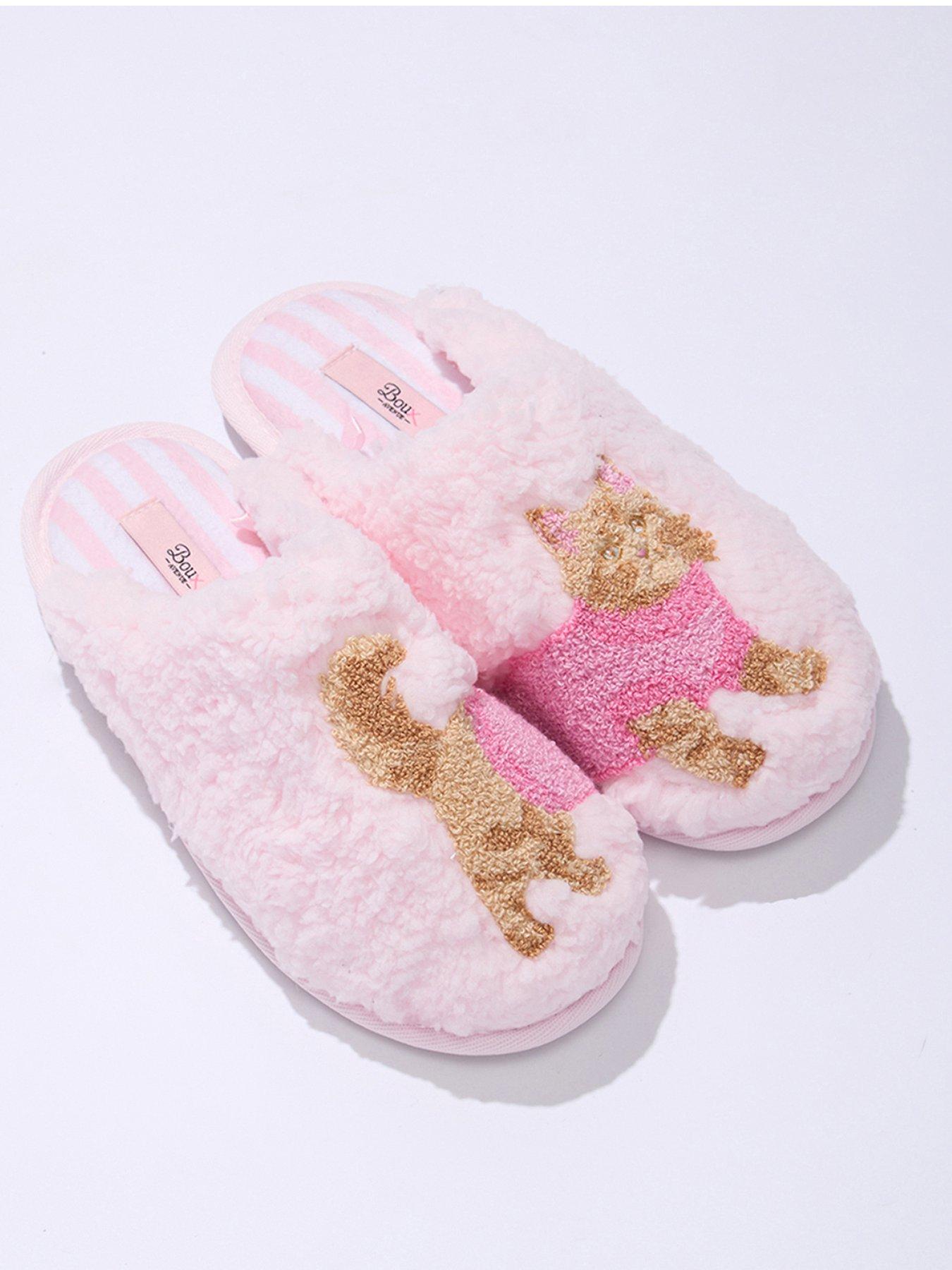 Boux Avenue Kitty Love Borg Mule - Pink Mix