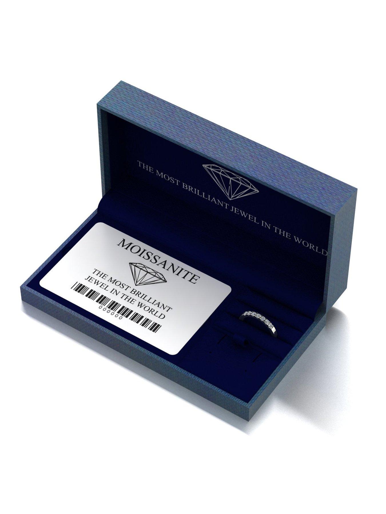 Image 5 of 5 of Moissanite 9ct White Gold 0.50ct total Moissanite Band Ring