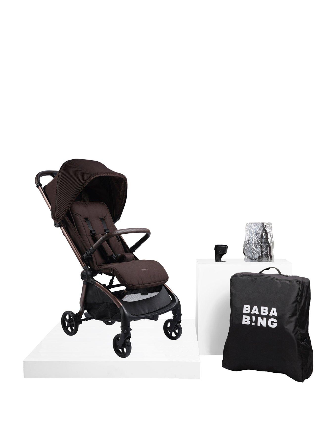 Image 1 of 8 of BabaBing! Imi Compact Autofold Pushchair - Kofe