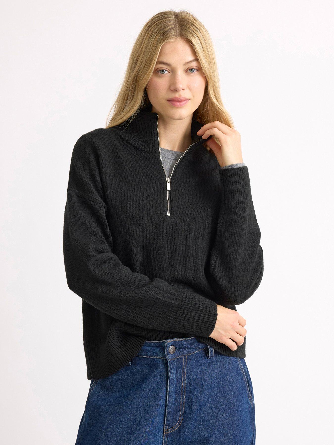 Albaray Half Zip Jumper - Black