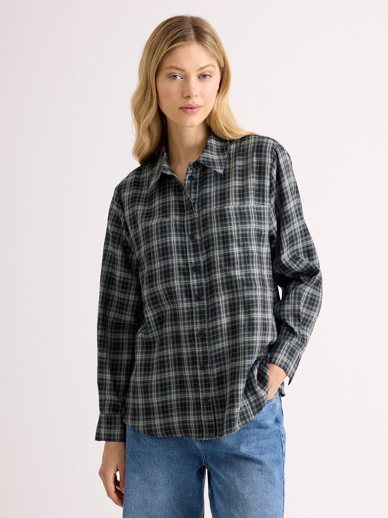 Image 4 of 4 of Albaray Check Shirt - Grey