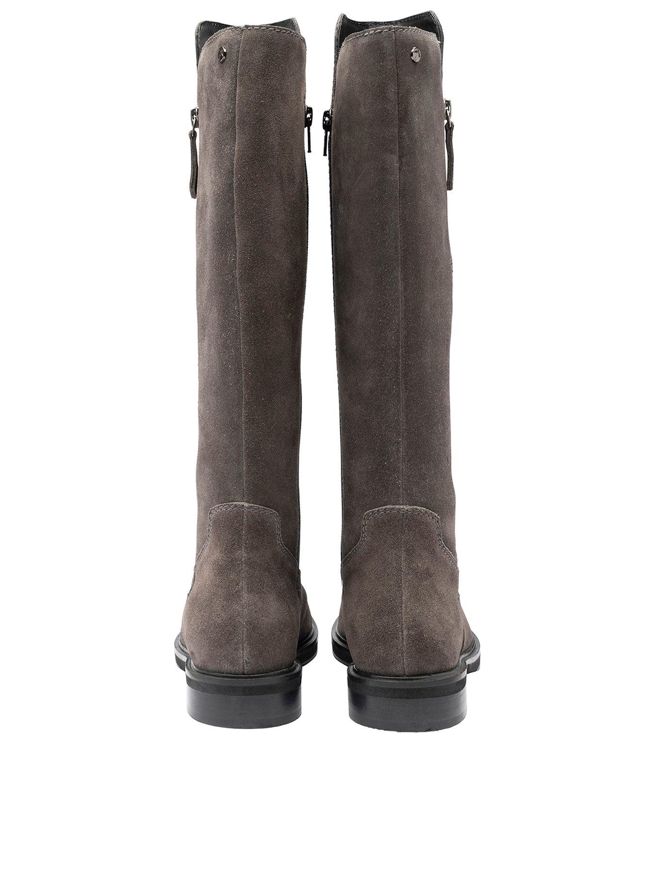 Image 3 of 4 of Ravel Ashington Zip Through Knee High Riding Boot - Grey