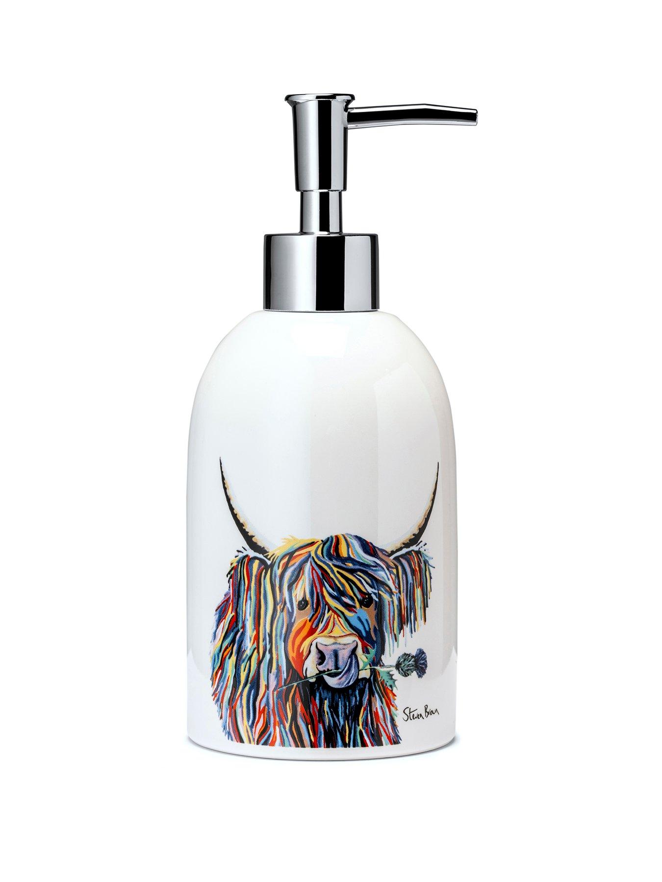 Image 2 of 6 of Croydex Steven Brown Ceramic Soap Dispenser - Lizzie Mccoo