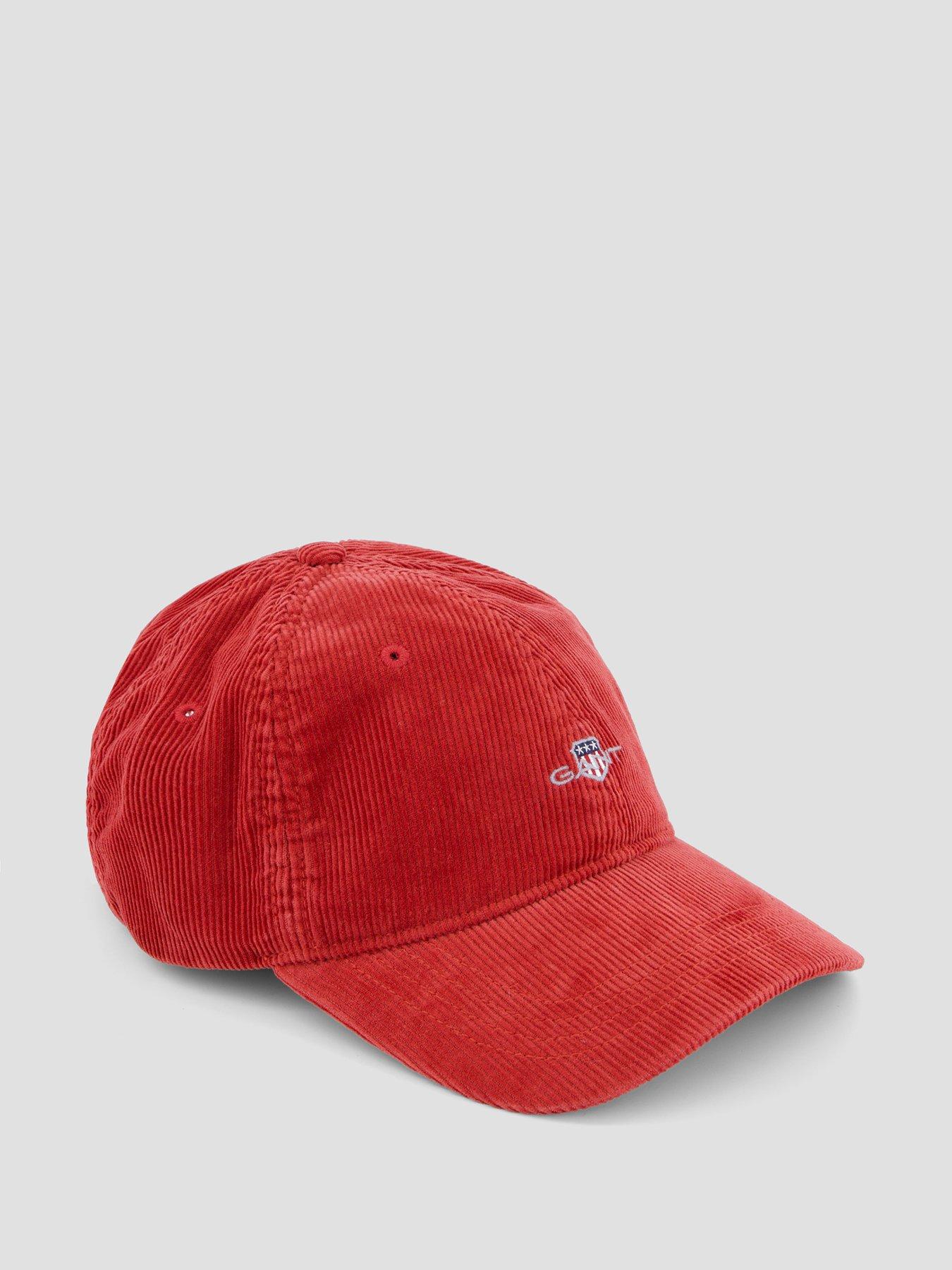 Image 2 of 4 of GANT Mens Corduroy Adjustable Strap Baseball Cap - Orange