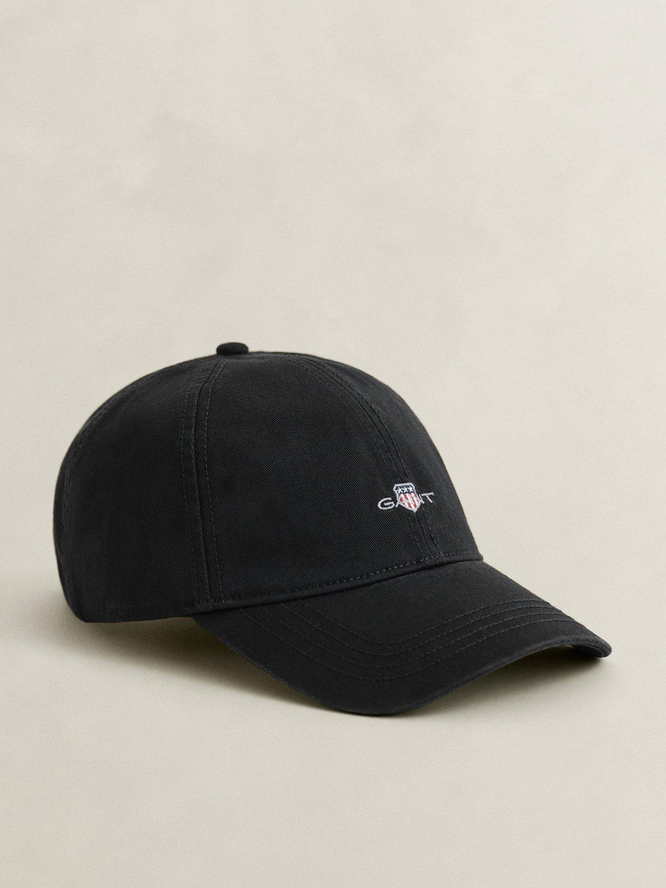 Image 1 of 3 of GANT Mens Shield Cotton Twill Adjustable Cap - Black