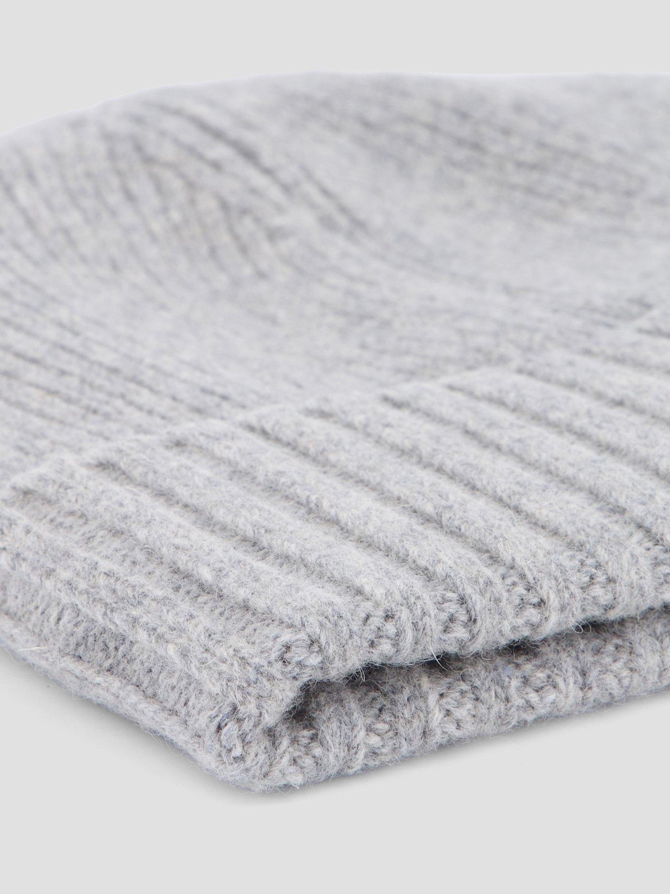 Image 4 of 4 of GANT Mens Wool-Rich Lined Turn-Up Beanie - Navy