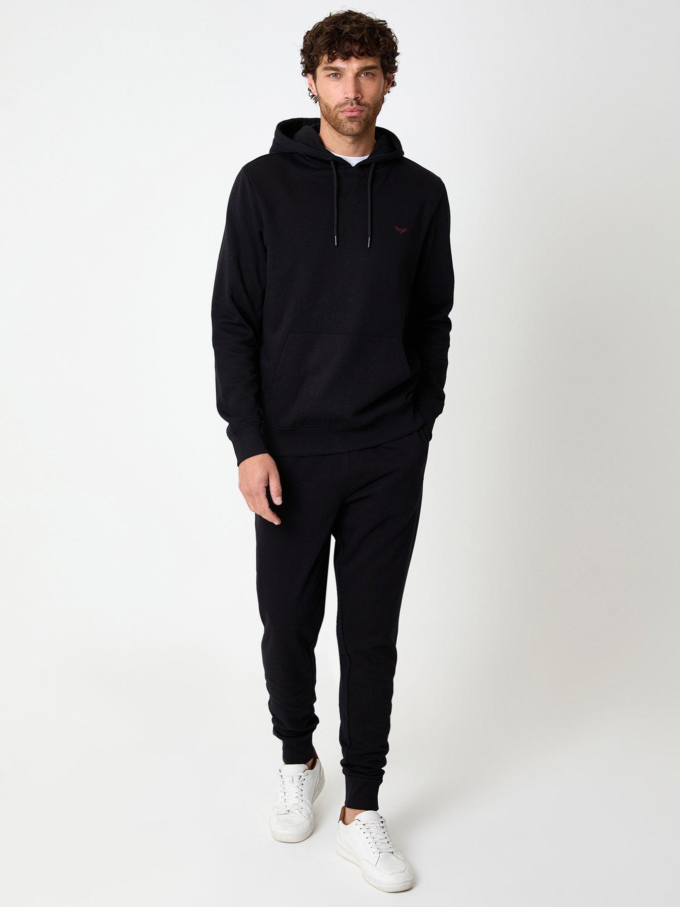 Image 3 of 4 of Threadbare Cotton Rich Overhead Hoodie In Black