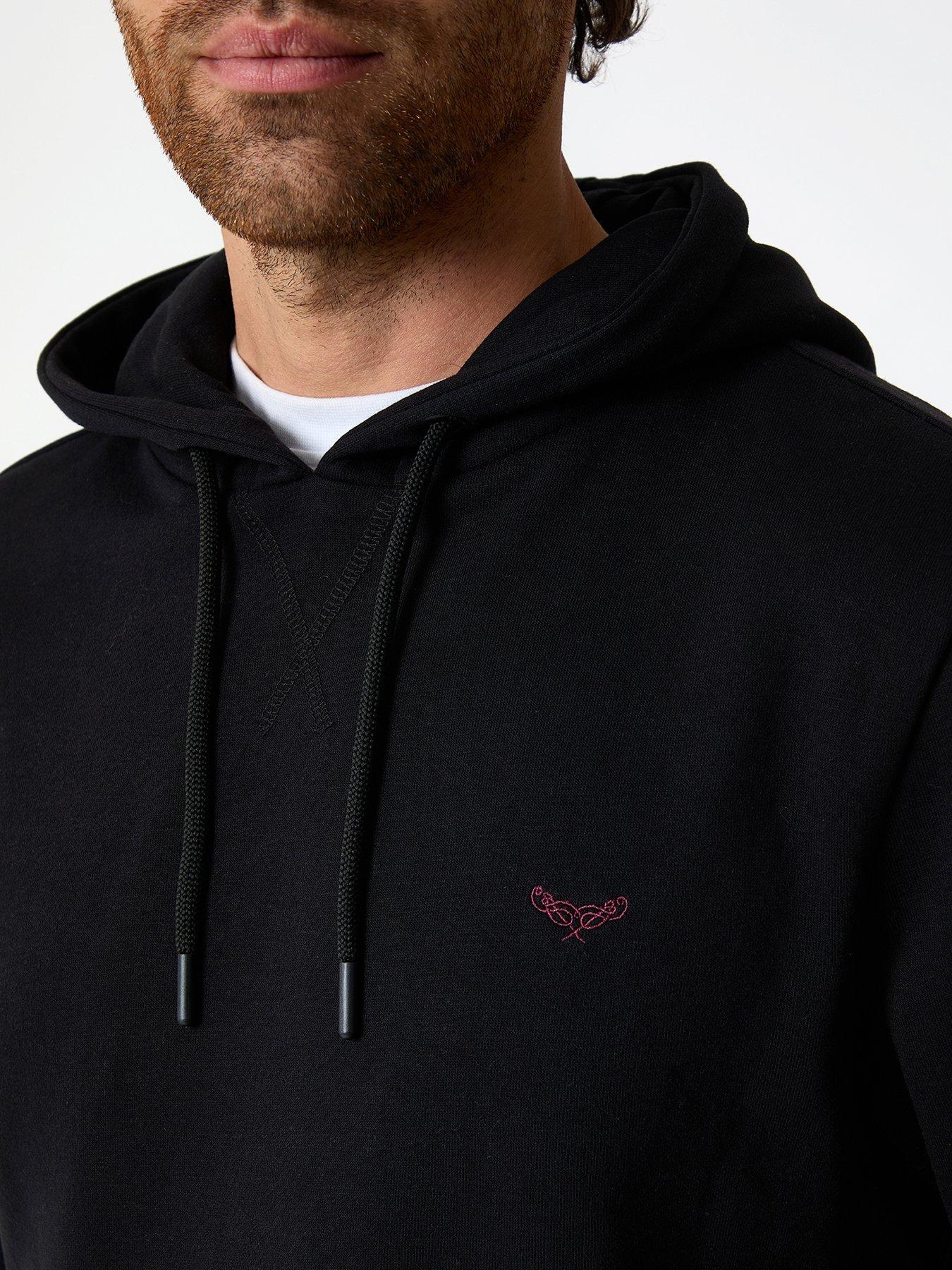 Image 4 of 4 of Threadbare Cotton Rich Overhead Hoodie In Black