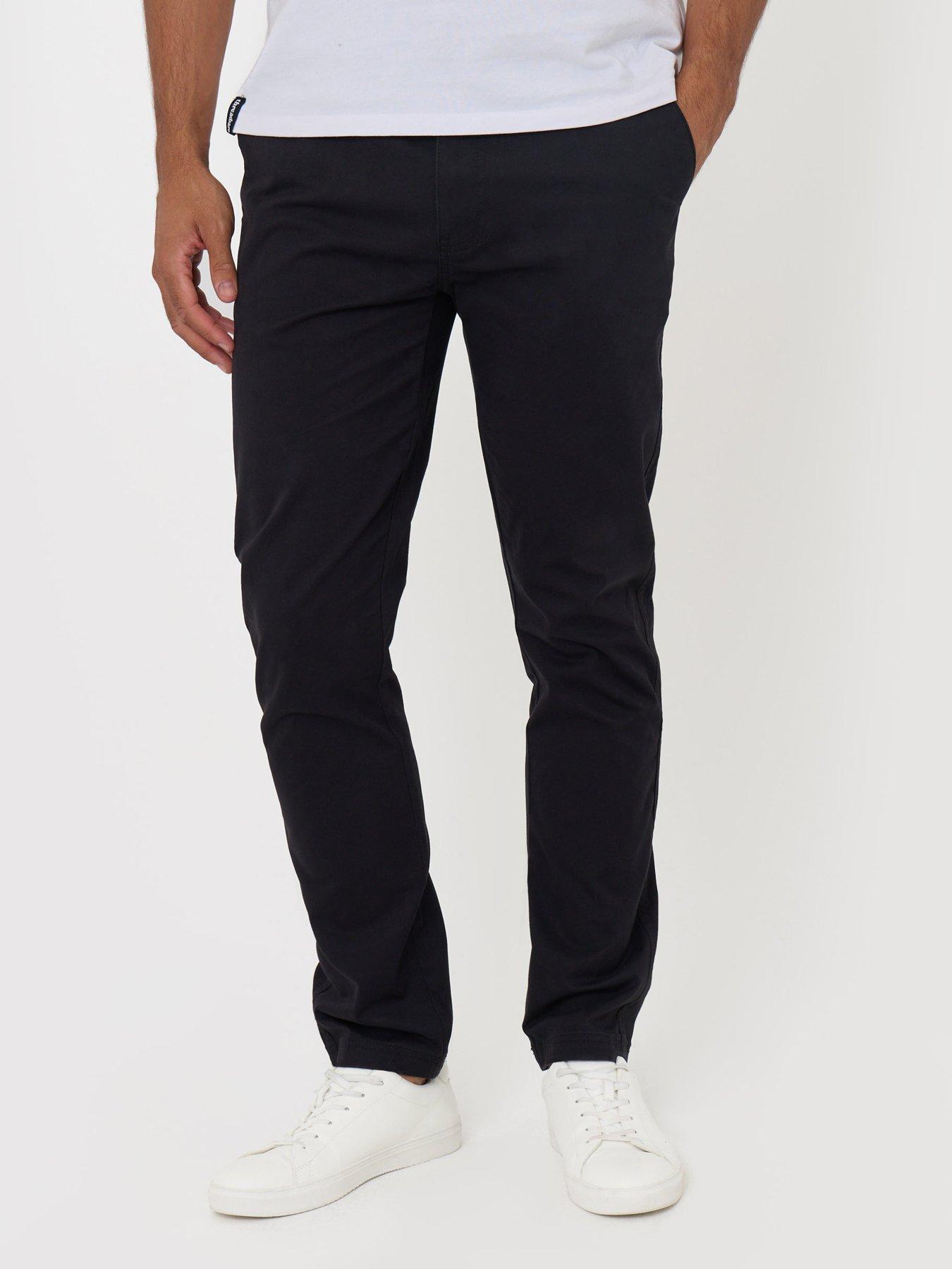 Image 1 of 4 of Threadbare Mens Slim Fit Stretch Cargo Trousers - Black