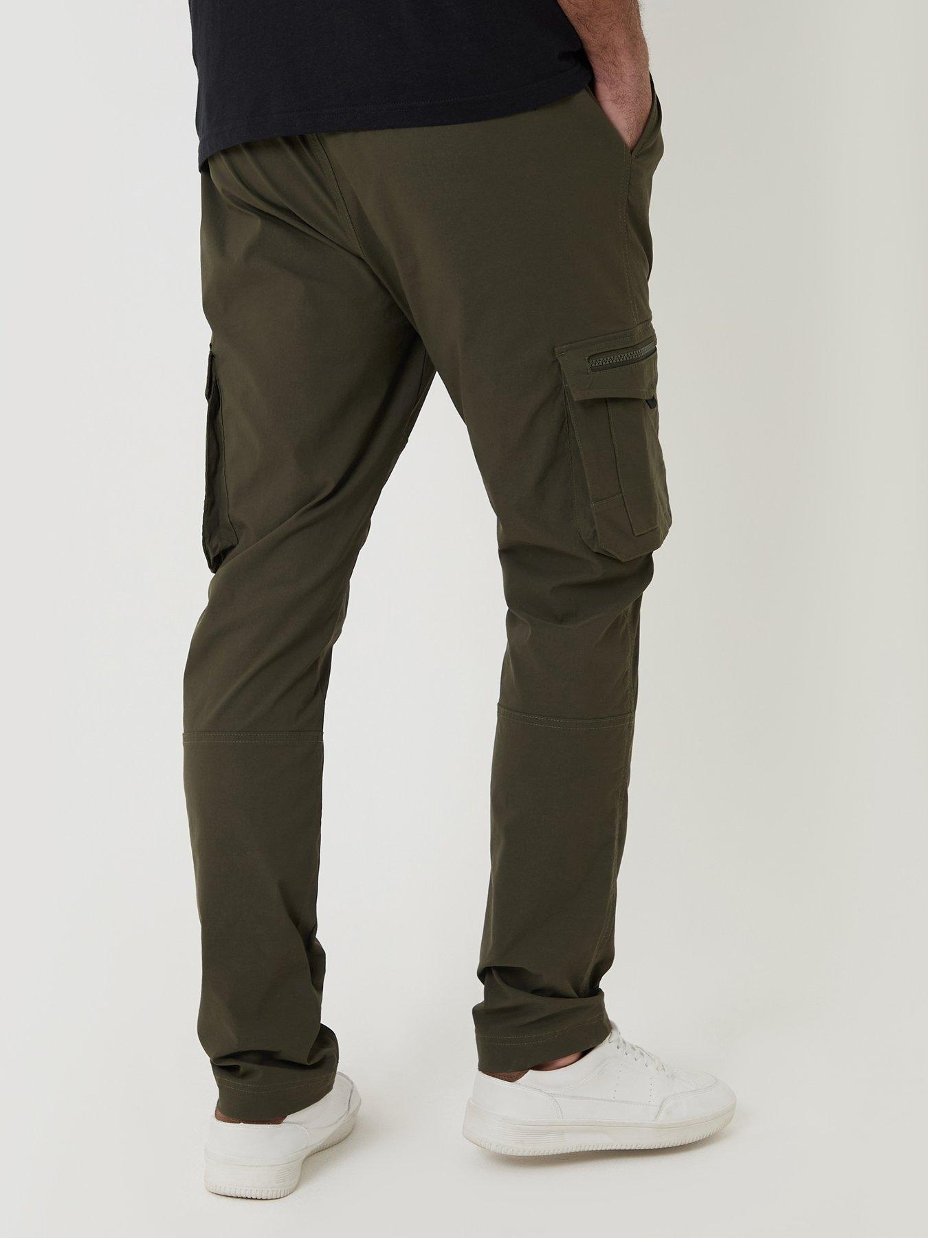 Image 2 of 4 of Threadbare Slim Fit Stretch Cargo Trousers In Khaki