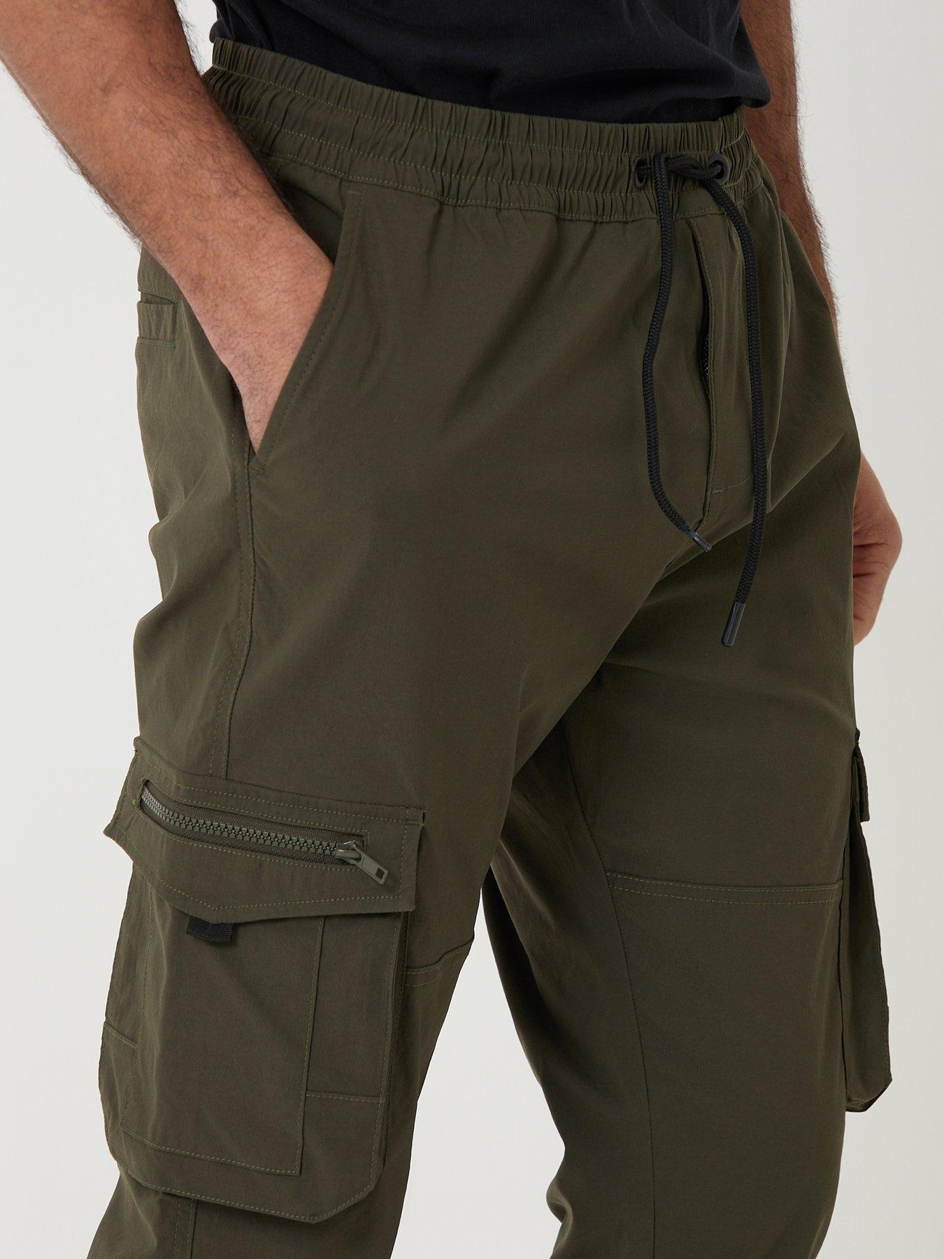Image 4 of 4 of Threadbare Slim Fit Stretch Cargo Trousers In Khaki