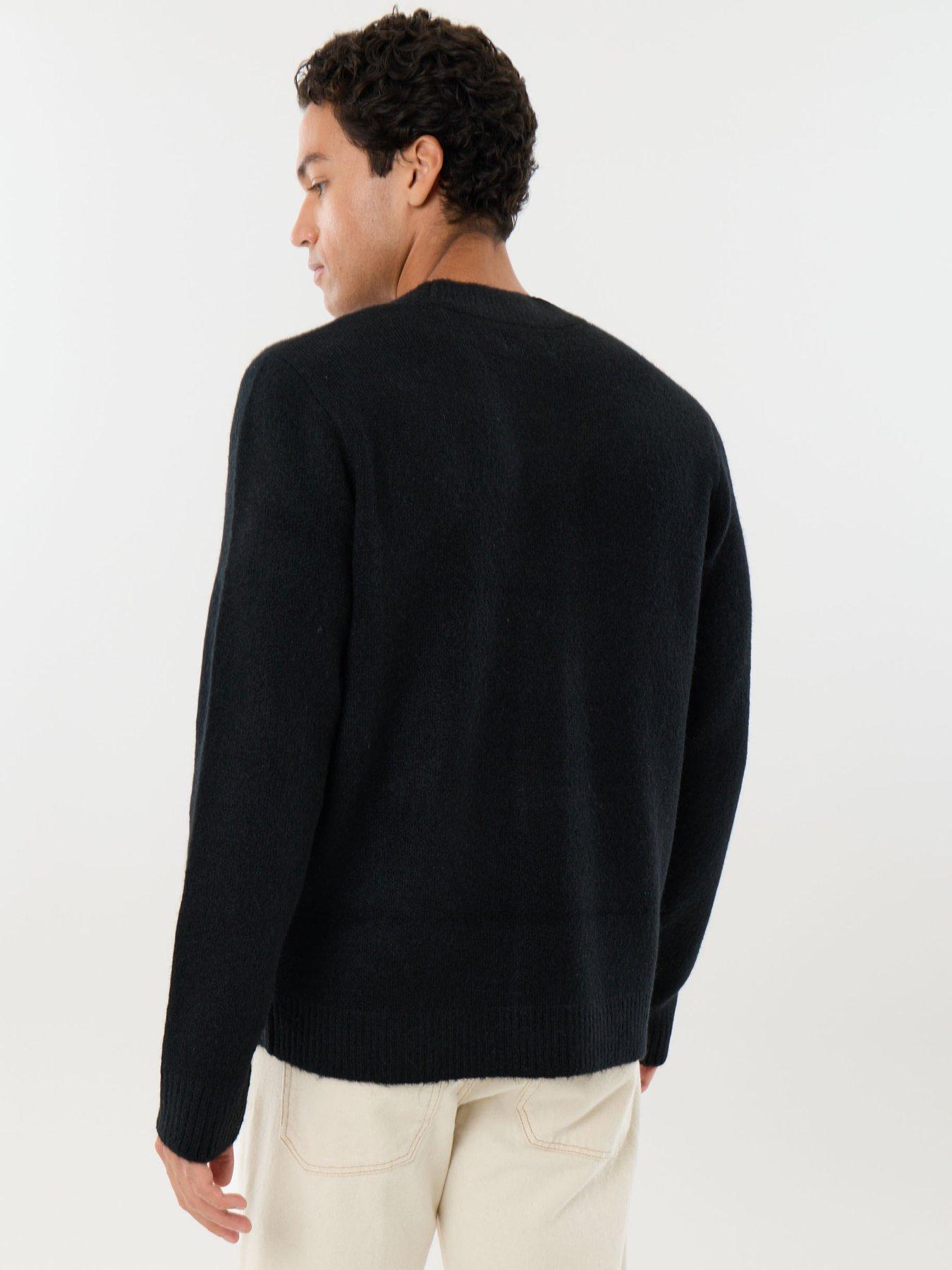 Image 2 of 6 of Threadbare Mens Cardigan Norwood - Black 5