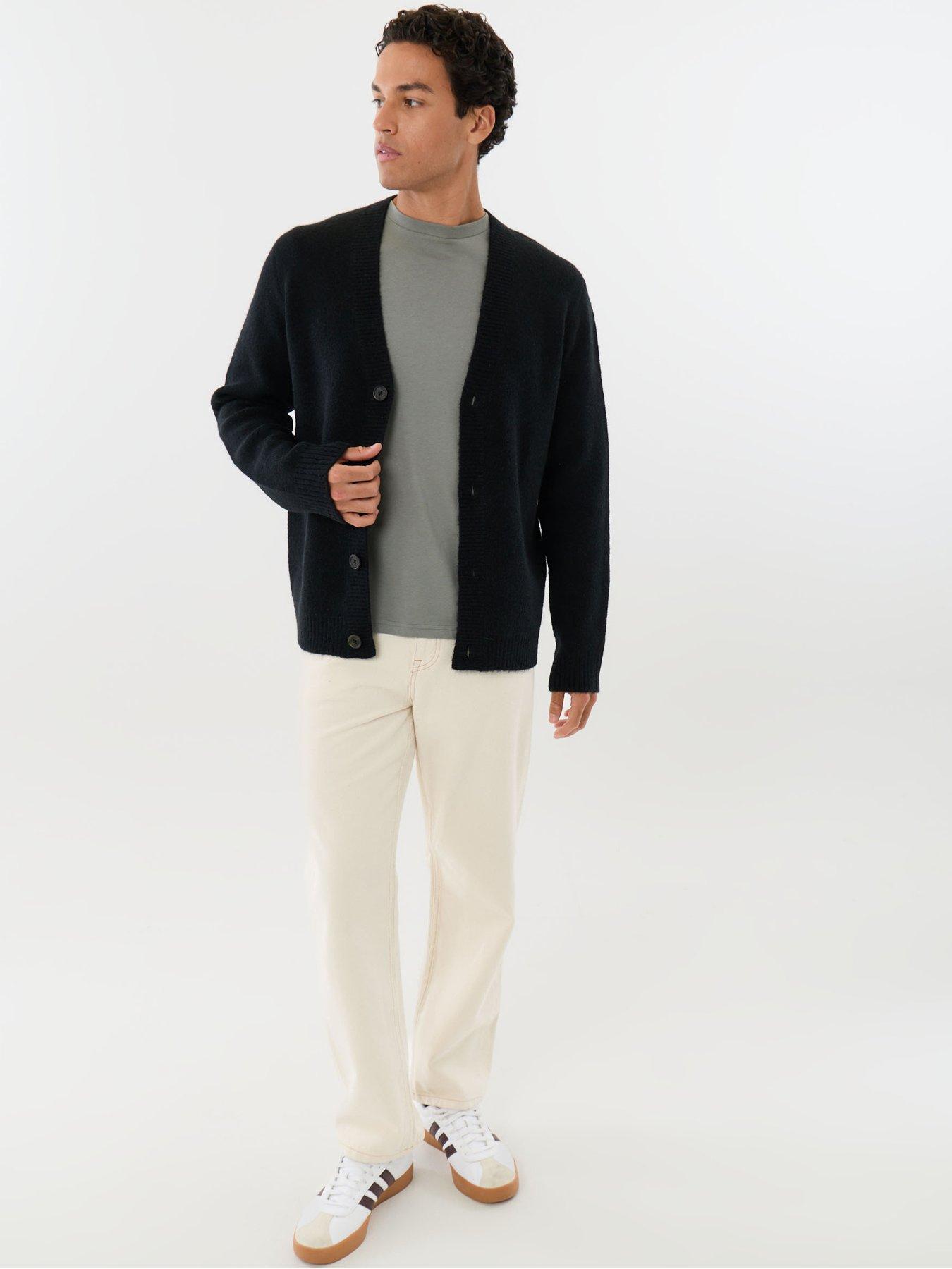 Image 3 of 6 of Threadbare Mens Cardigan Norwood - Black 5