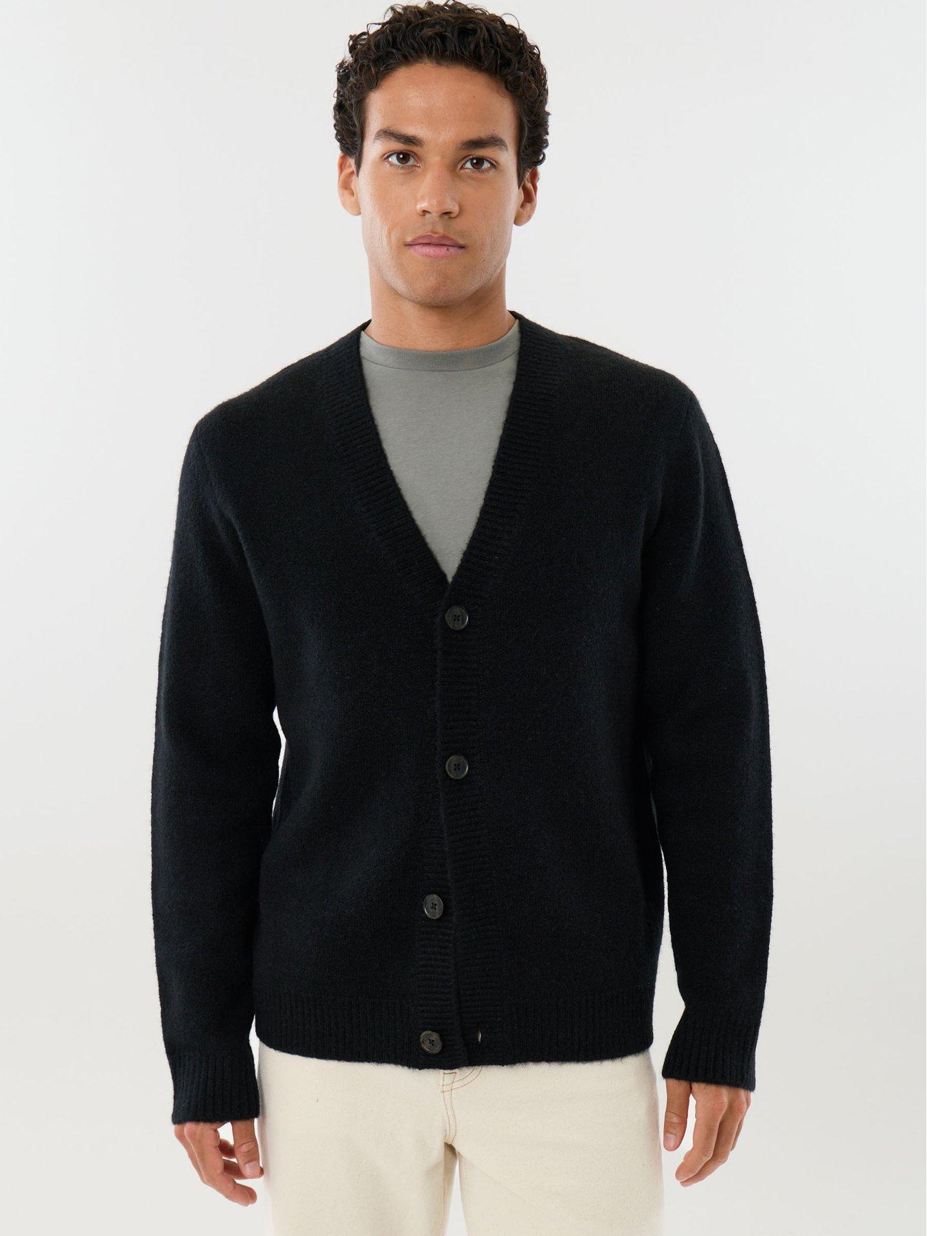 Image 5 of 6 of Threadbare Mens Cardigan Norwood - Black 5