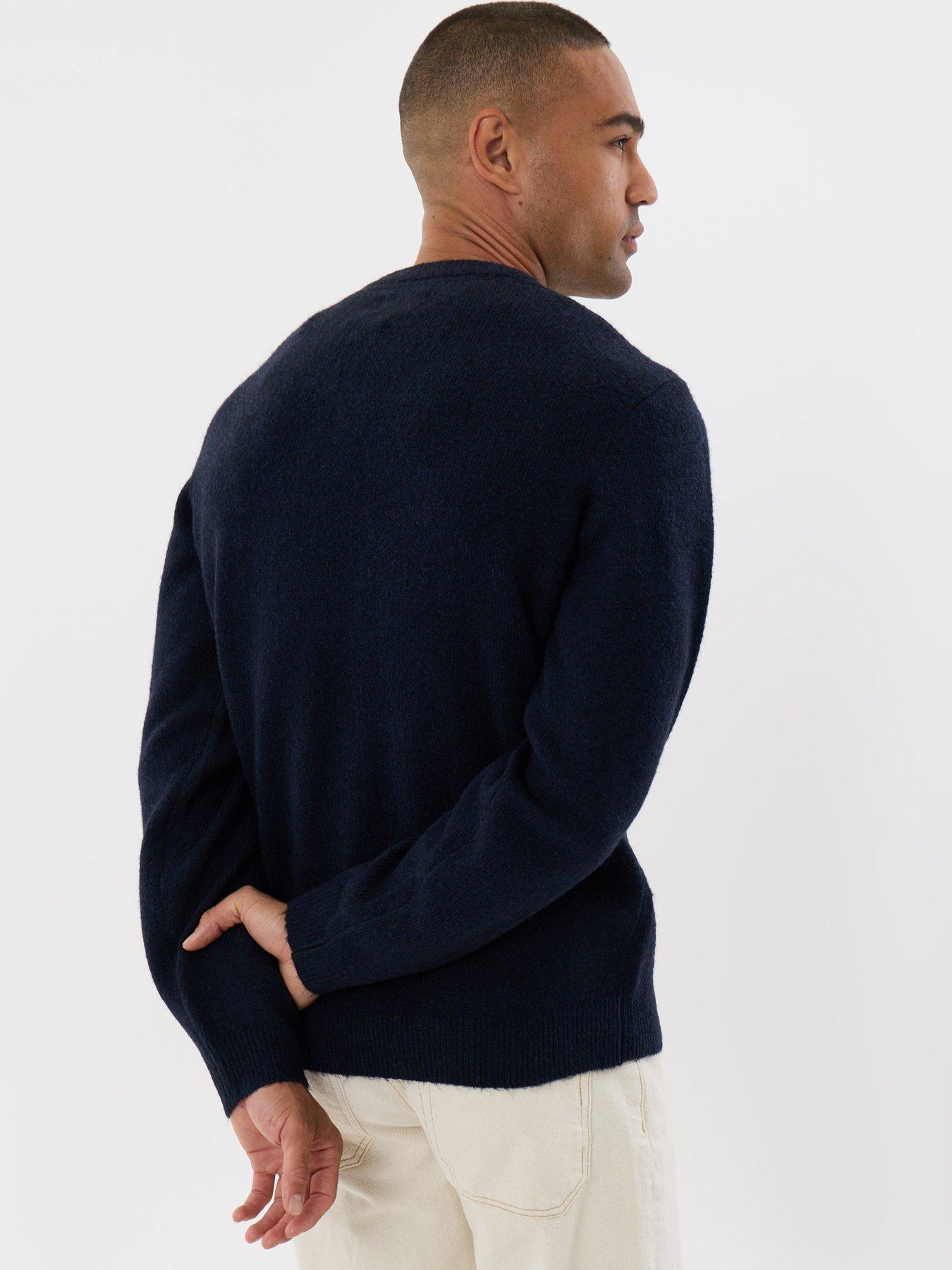 Image 2 of 5 of Threadbare Mens Jumper V-neck Sterling - Navy 5