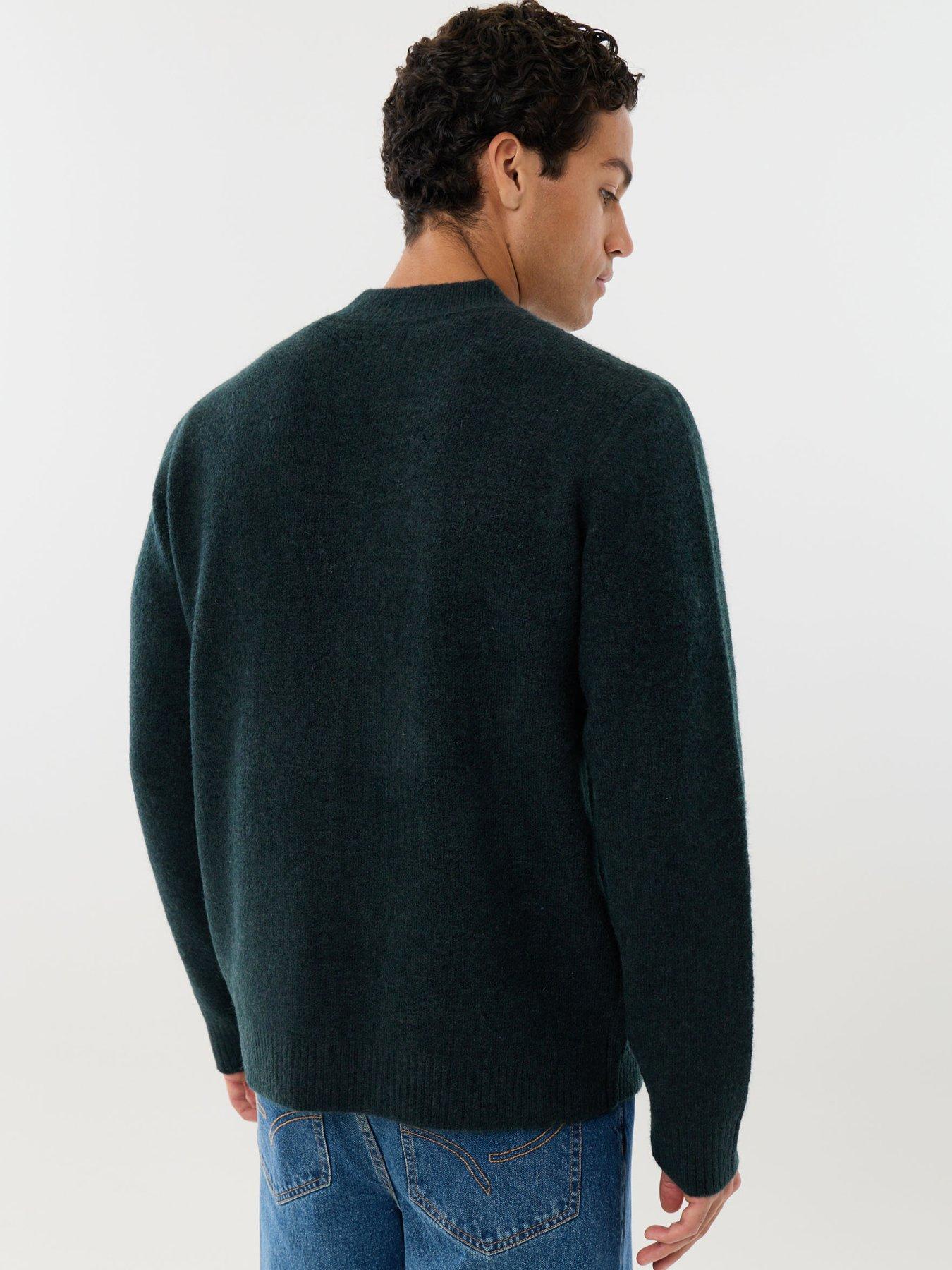 Image 2 of 6 of Threadbare Mens Cardigan Norwood - Forest 5