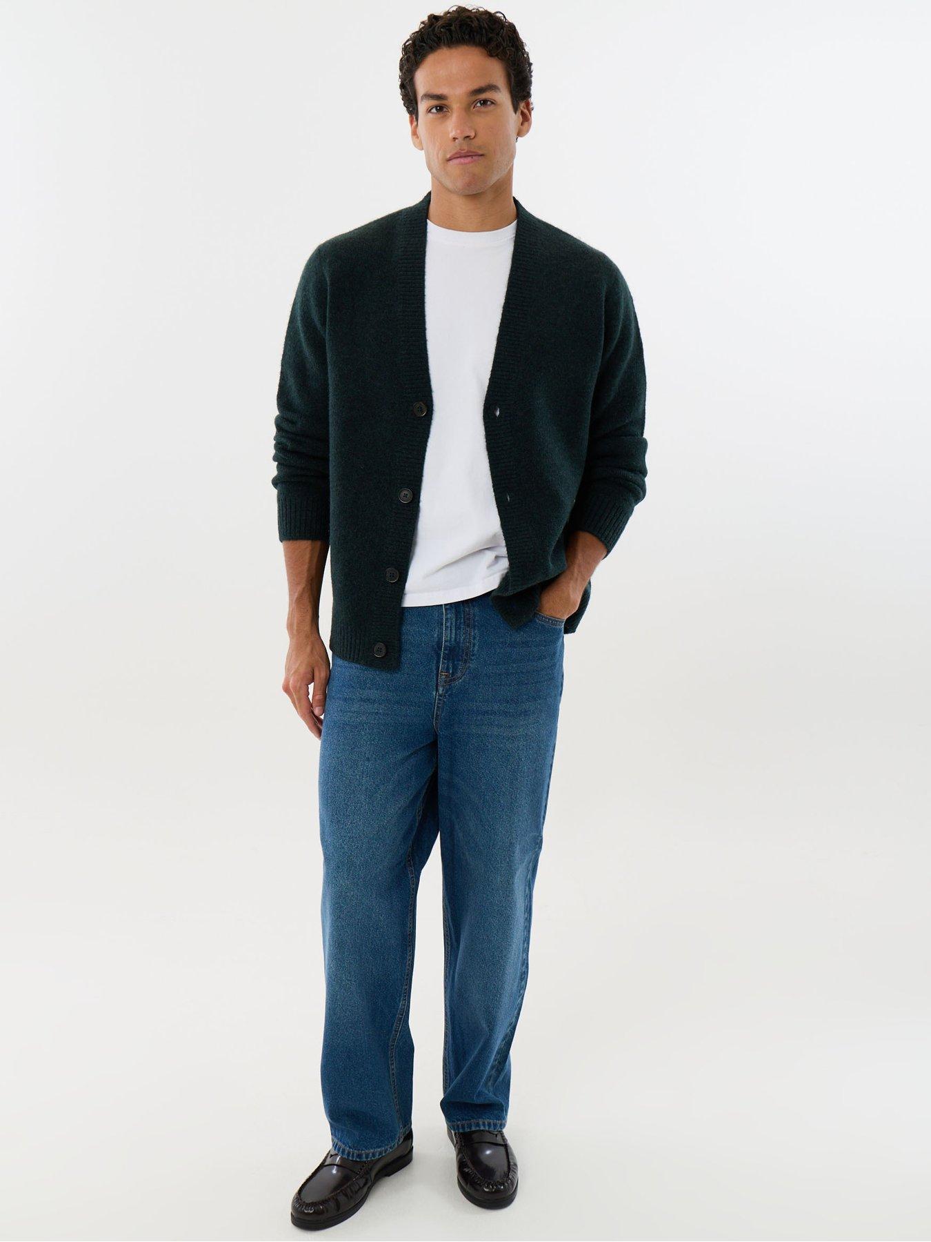 Image 3 of 6 of Threadbare Mens Cardigan Norwood - Forest 5