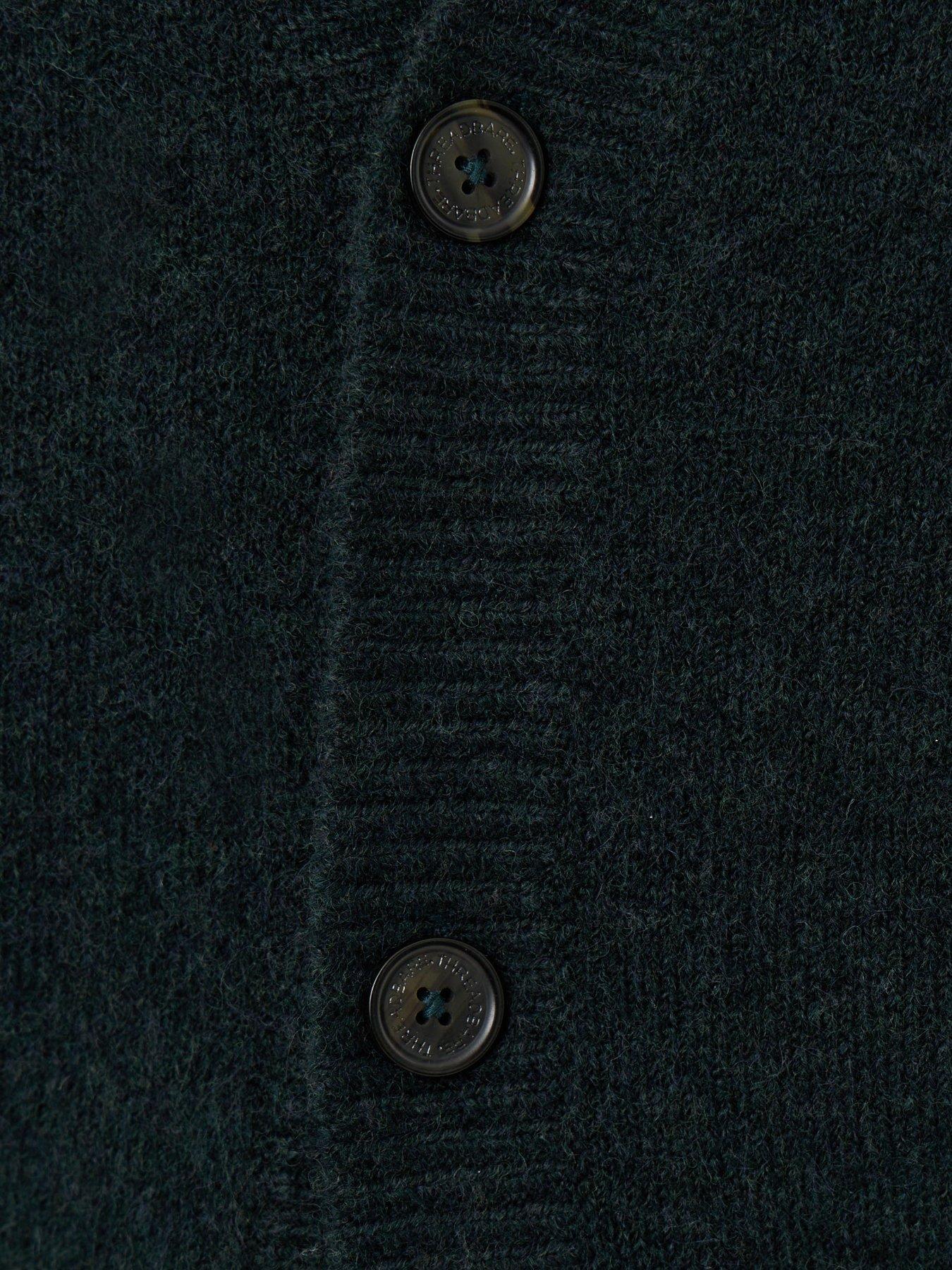 Image 4 of 6 of Threadbare Mens Cardigan Norwood - Forest 5