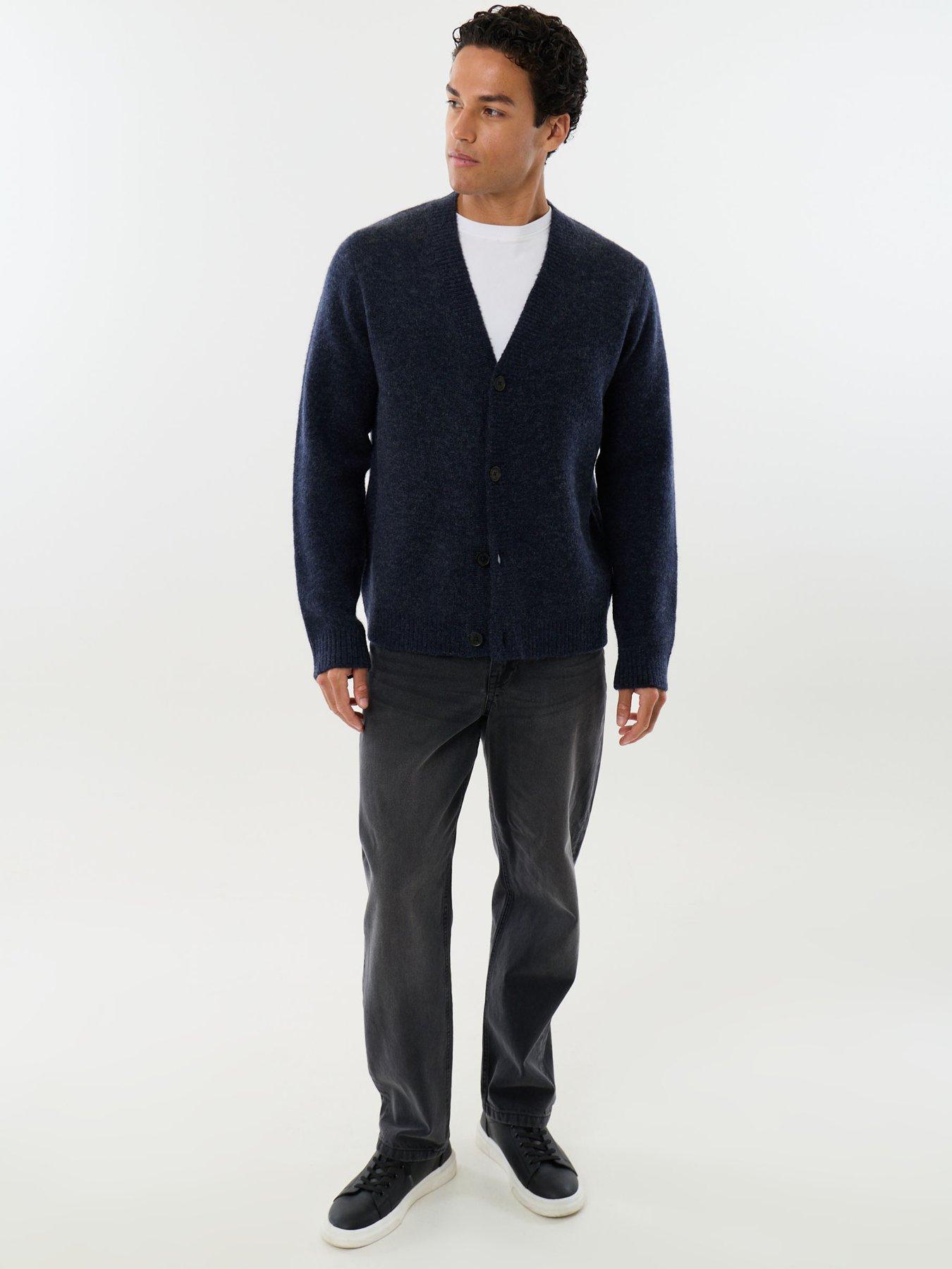 Image 3 of 6 of Threadbare Mens Cardigan Norwood - Navy 5