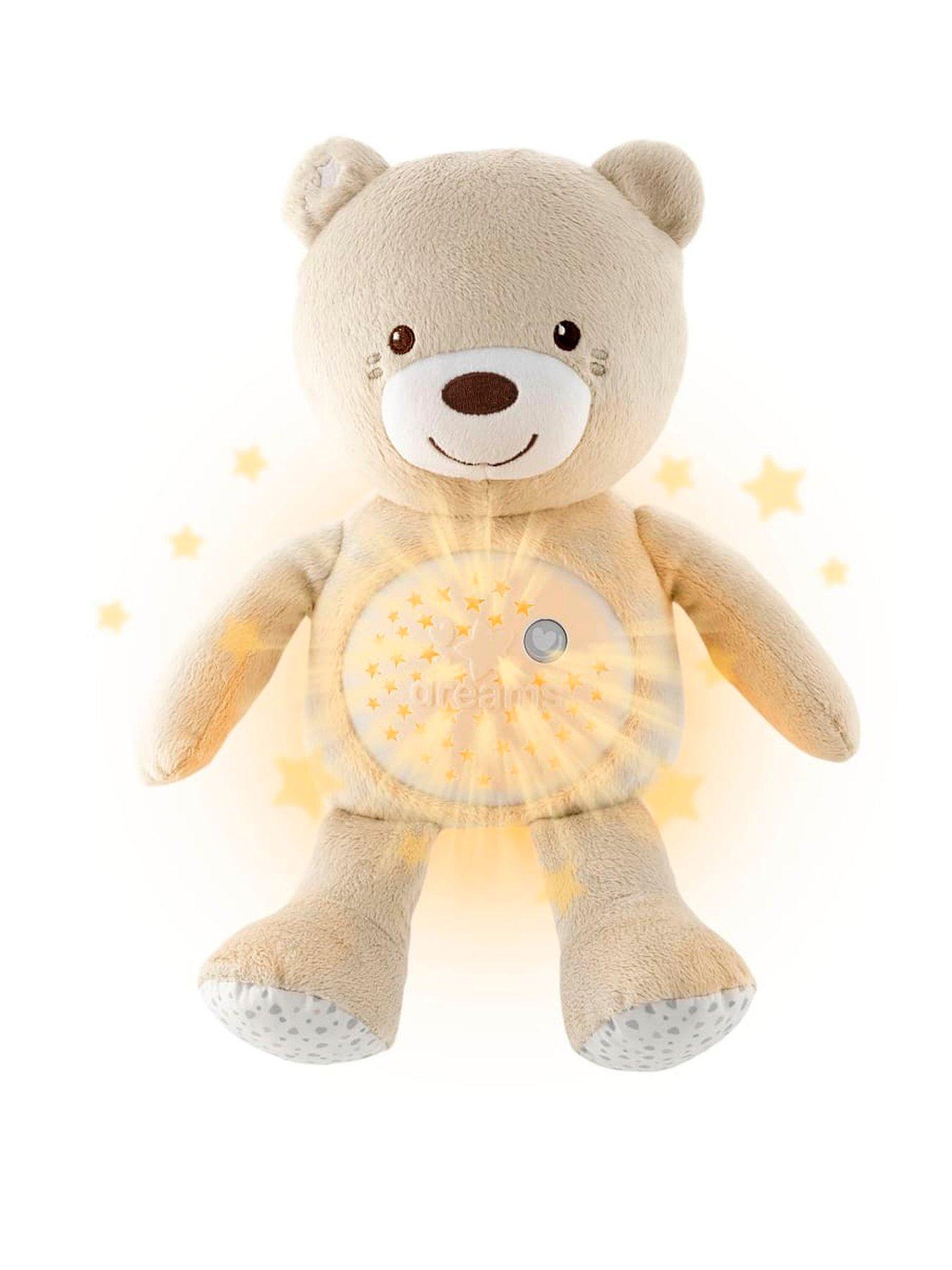 Chicco First Dreams Teddy Bear with Night Light and Music, Neutral