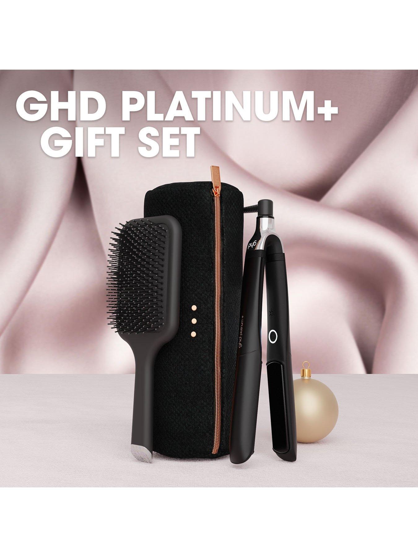 Image 2 of 8 of ghd Platinum+ Hair Straightener Festive Gift Set in Black