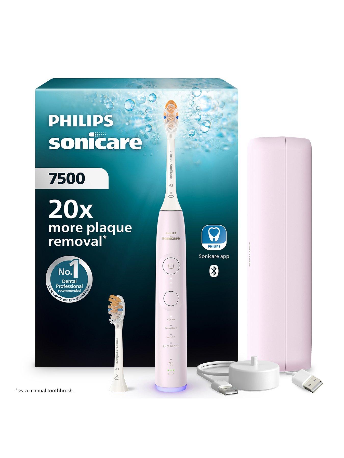 Image 1 of 7 of Philips Sonicare 7500 Electric Toothbrush, Sonic Toothbrush with App, 4 Brushing Modes and 3 Intensity Levels - Pink