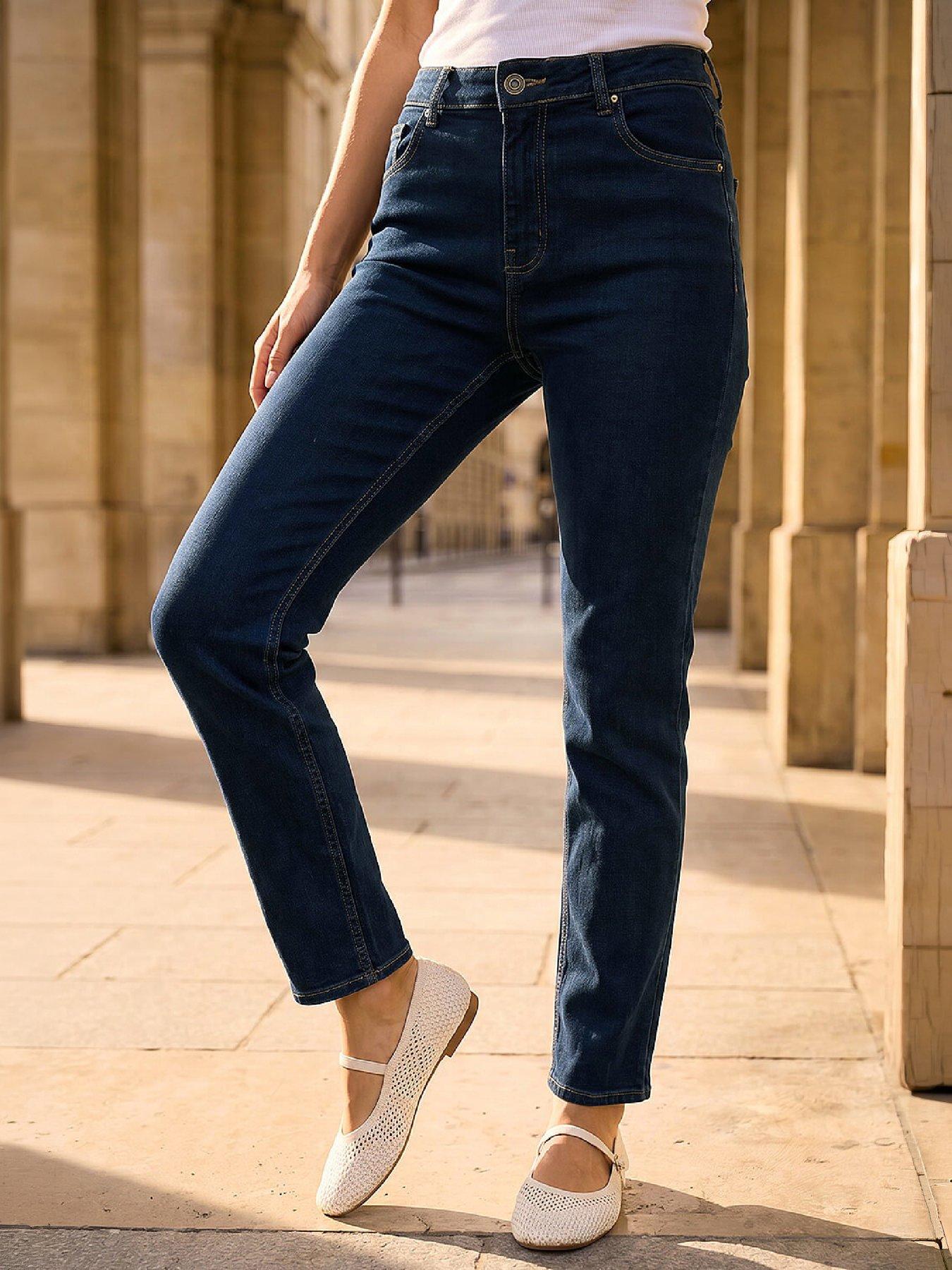 Roman Women's Indigo Slim Leg Stretch Jeans In | : Size 12 - Image 6