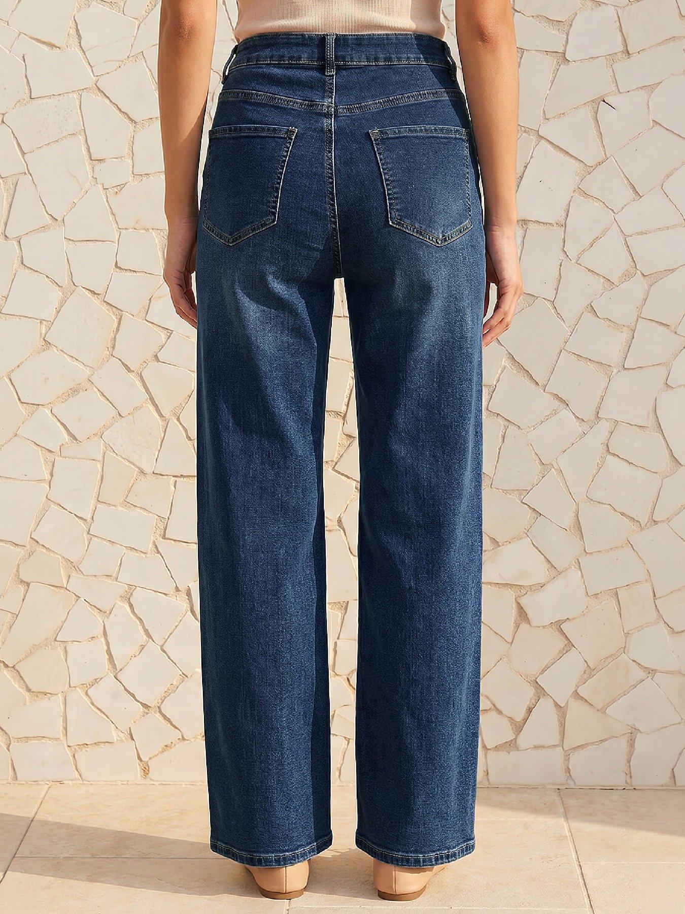 Image 3 of 4 of Roman Wide Leg Stretch Jean