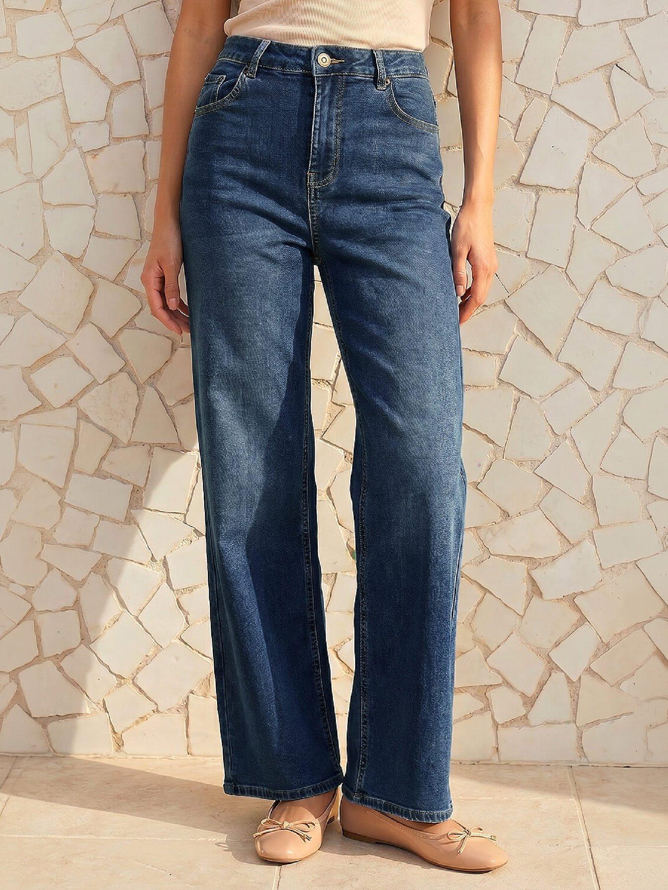 Image 4 of 4 of Roman Wide Leg Stretch Jean