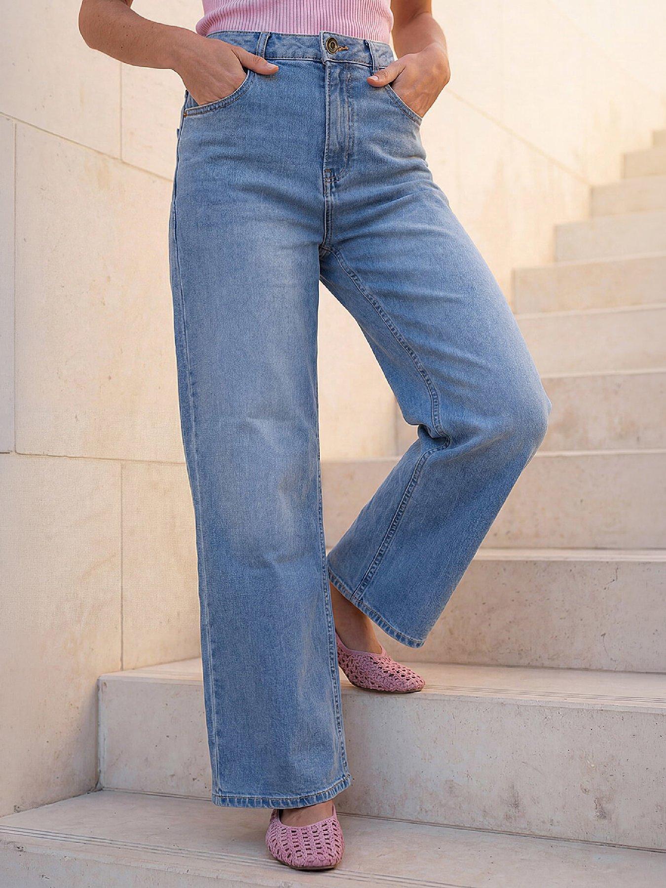 Image 4 of 4 of Roman Wide Leg Stretch Jean