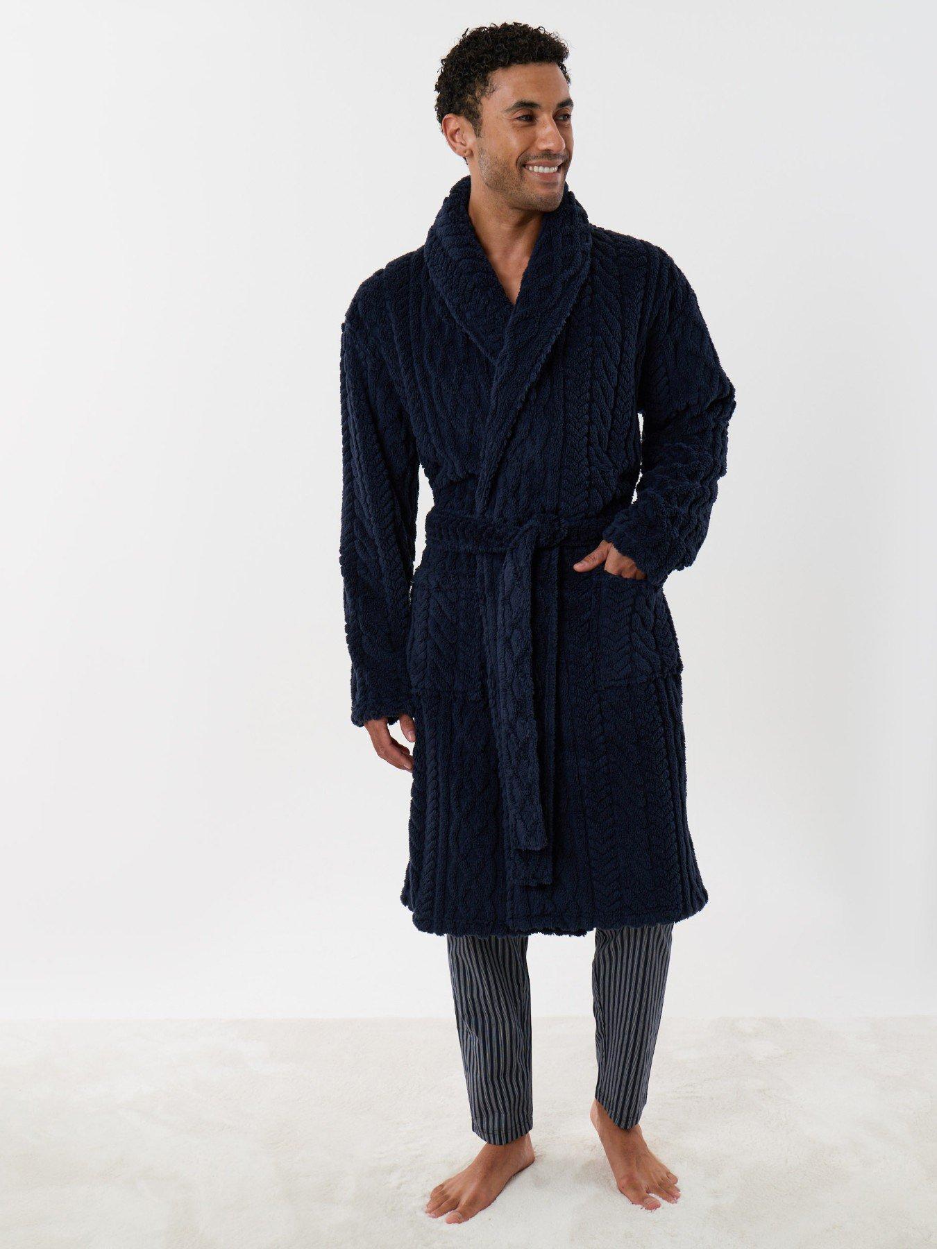 Image 1 of 5 of Threadbare Mens Lw Robe Tory - Navy