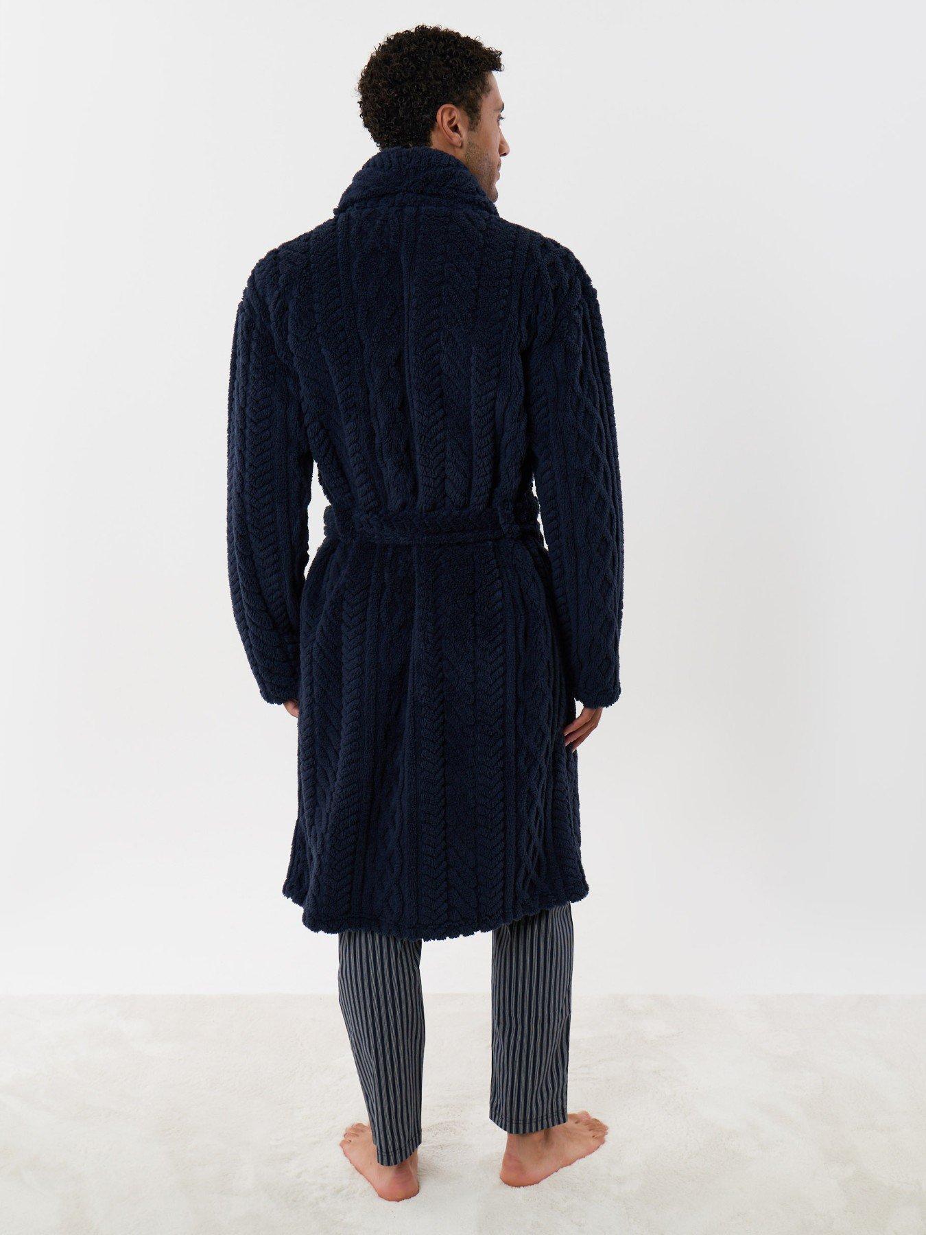 Image 2 of 5 of Threadbare Mens Lw Robe Tory - Navy