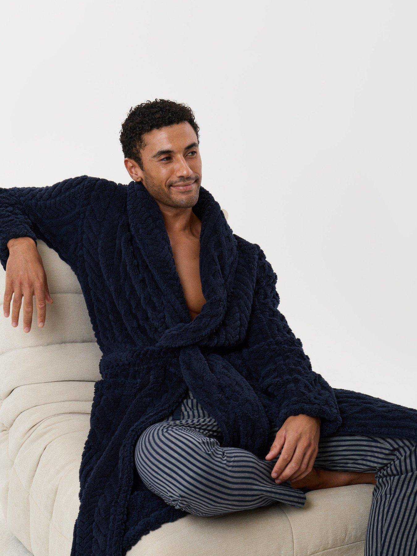 Image 3 of 5 of Threadbare Mens Lw Robe Tory - Navy