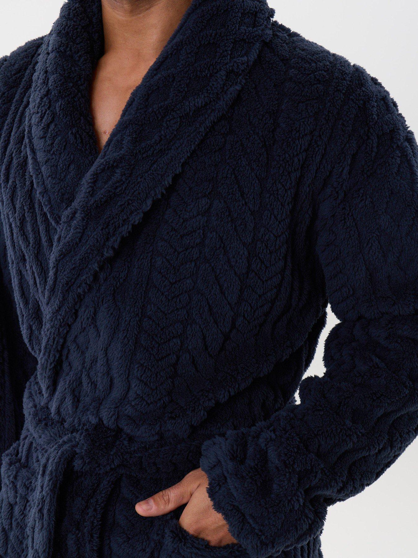 Image 4 of 5 of Threadbare Mens Lw Robe Tory - Navy