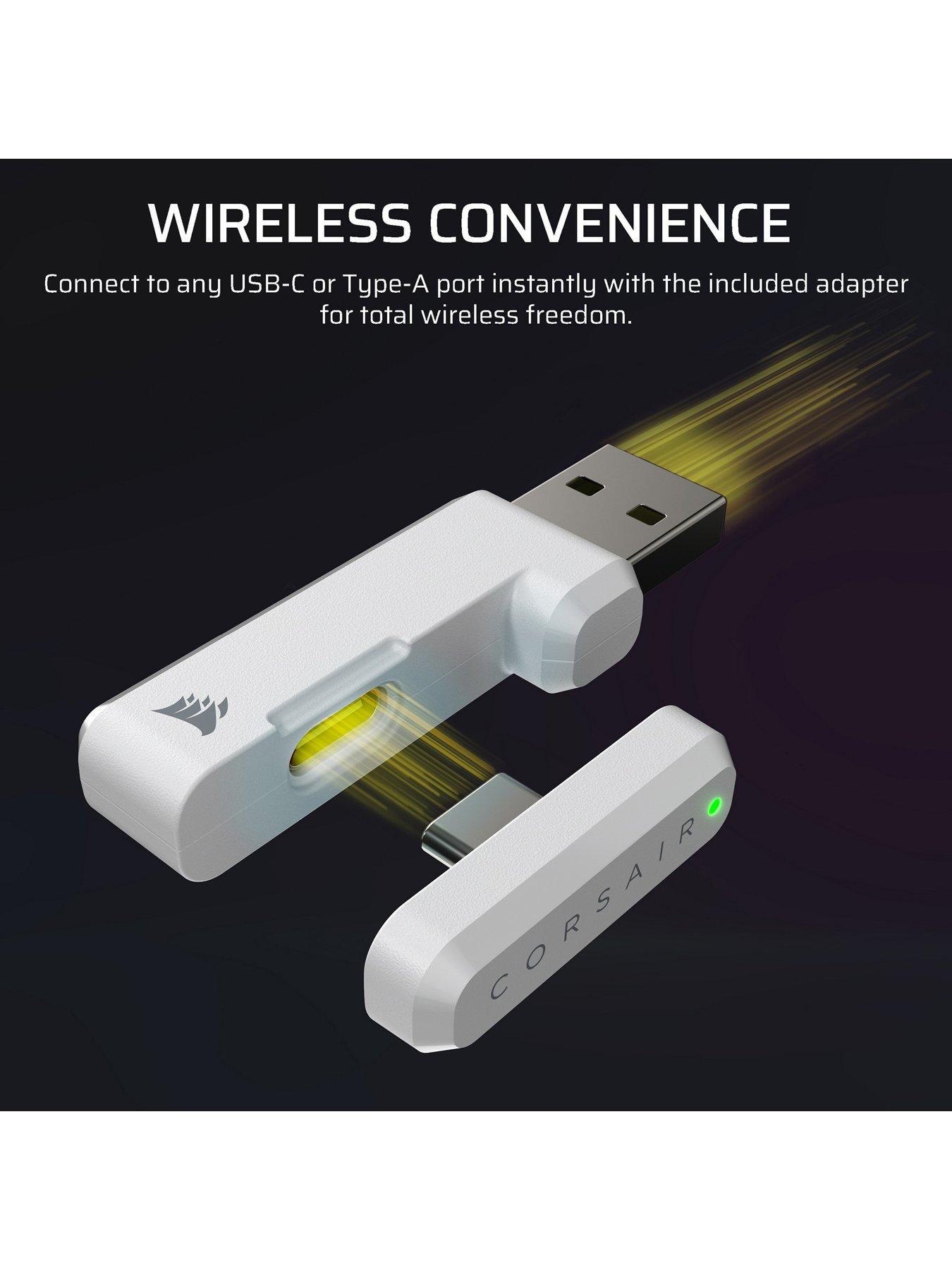 Image 5 of 7 of CORSAIR HS35 v3 Wireless Headset, White, Playstation Packaging