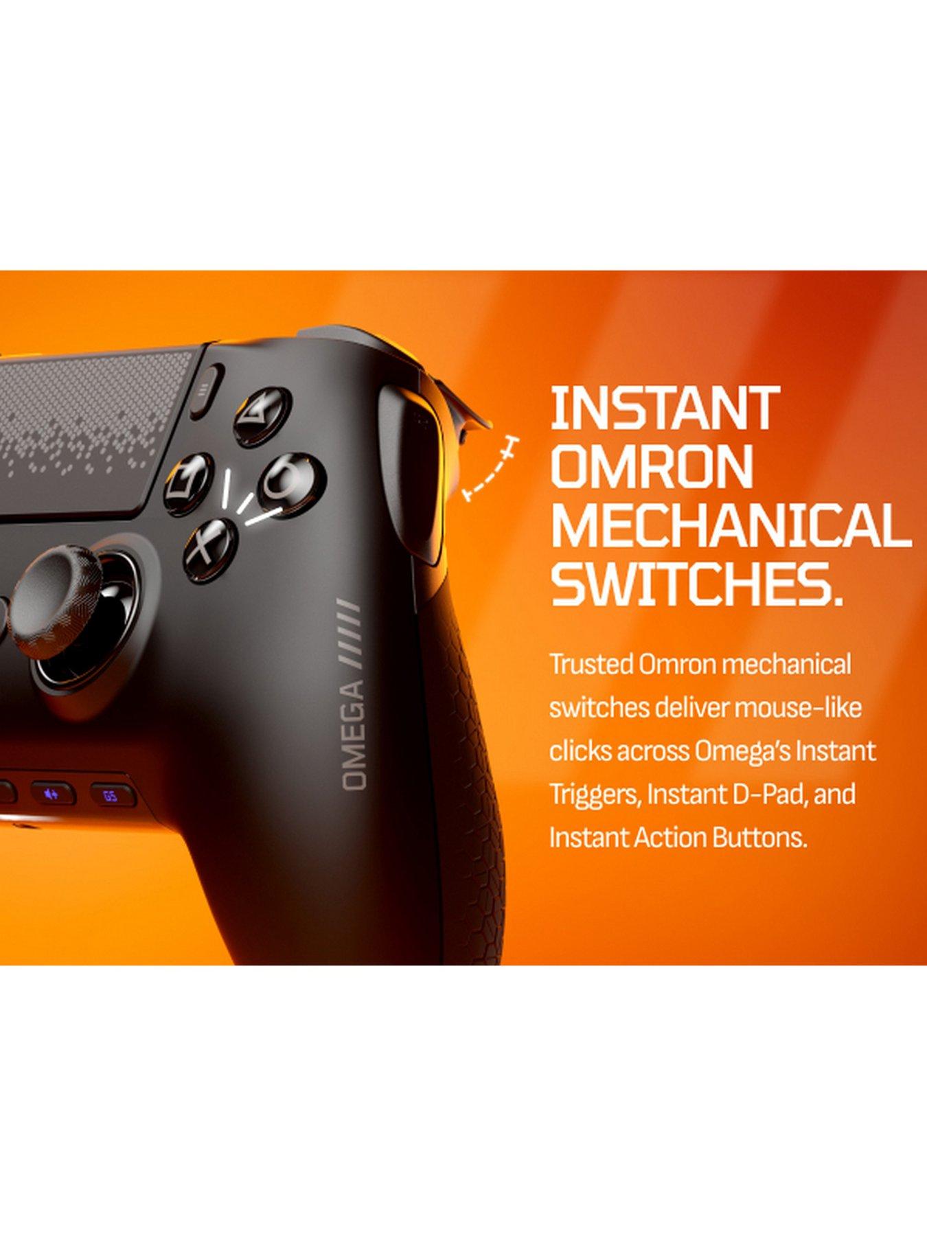 Image 4 of 7 of CORSAIR SCUF OMEGA Wireless Performance Controller for PS5 & PC - White