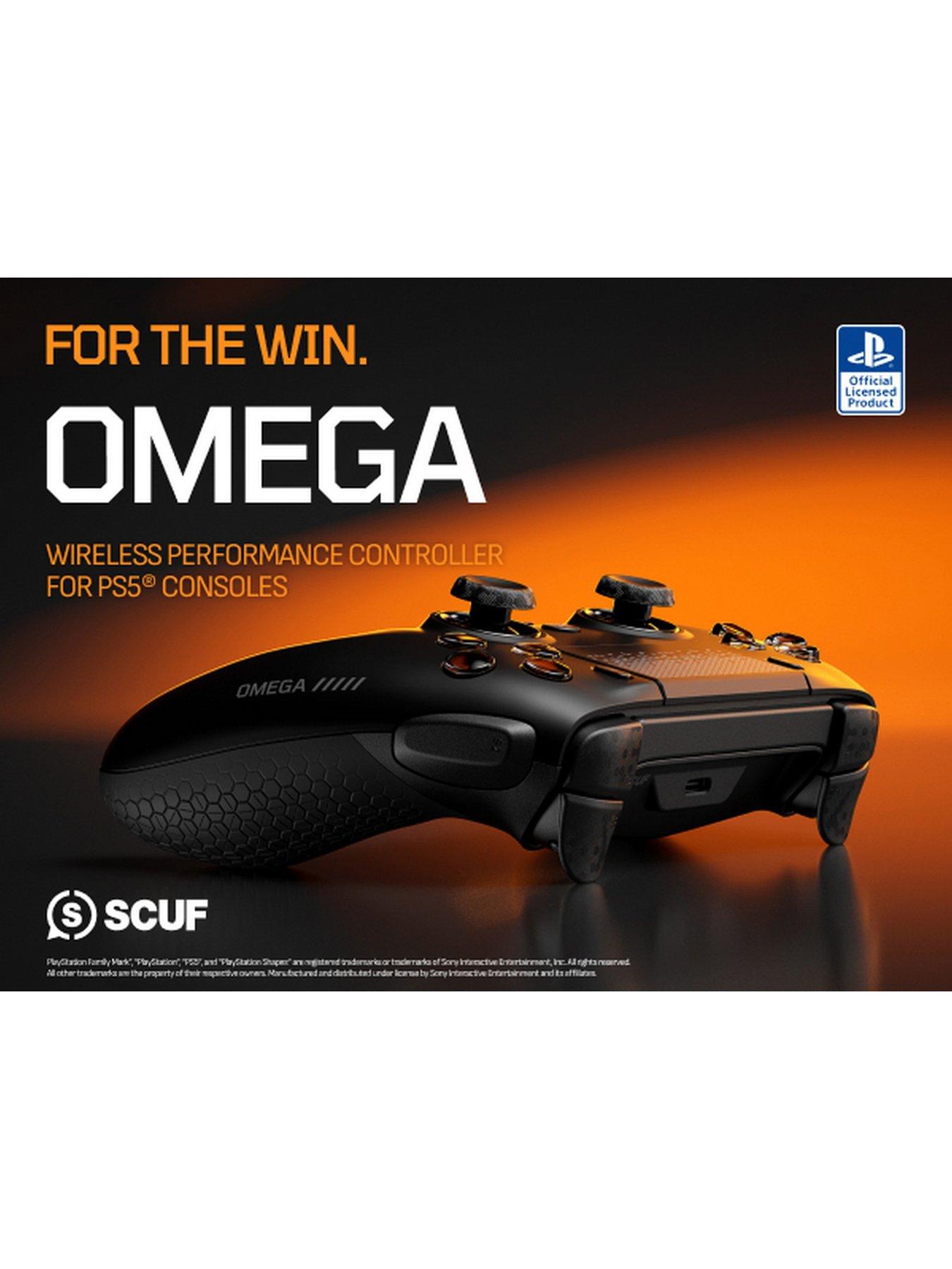 Image 2 of 7 of CORSAIR SCUF OMEGA Wireless Performance Controller for PS5 & PC - Steel/Grey