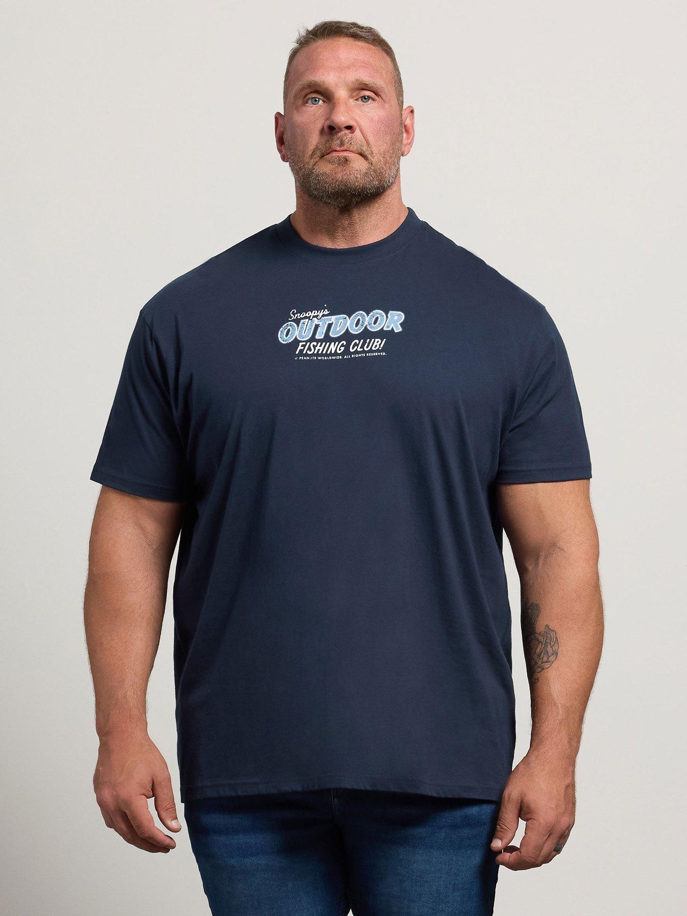 BadRhino Mens Graphic Regular Fit T-Shirt, Blue, Size 3Xl, Men