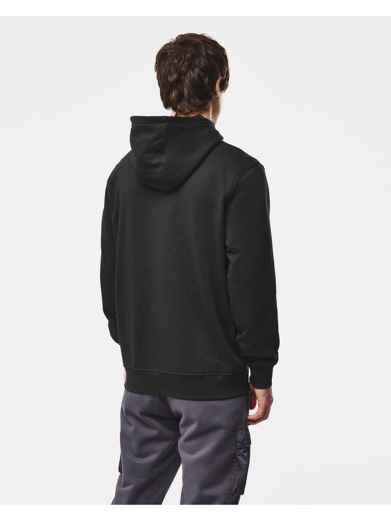 Image 3 of 6 of Weekend Offender Mens Daponte Woven Pocket Hoodie - Black