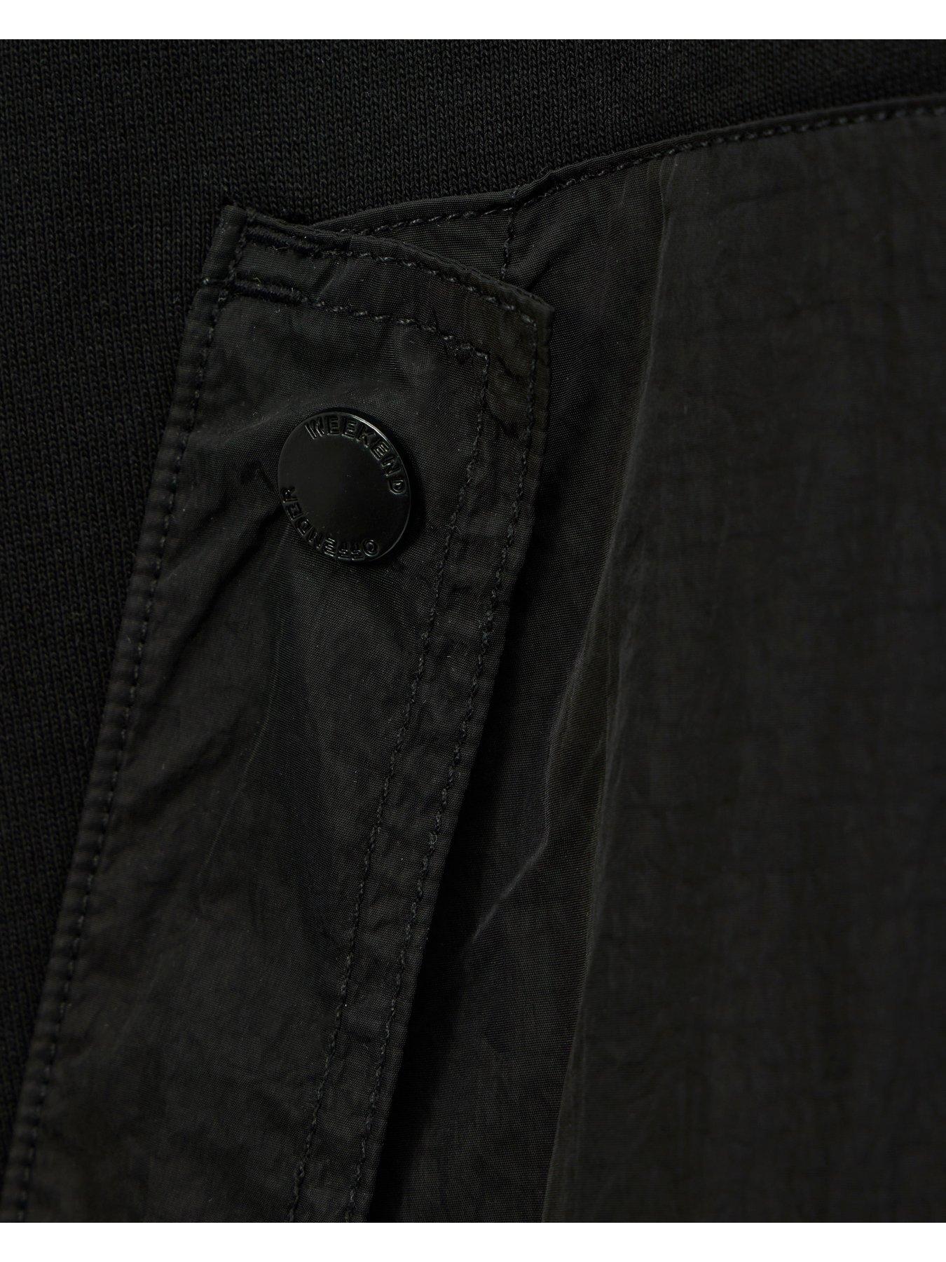 Image 6 of 6 of Weekend Offender Mens Daponte Woven Pocket Hoodie - Black