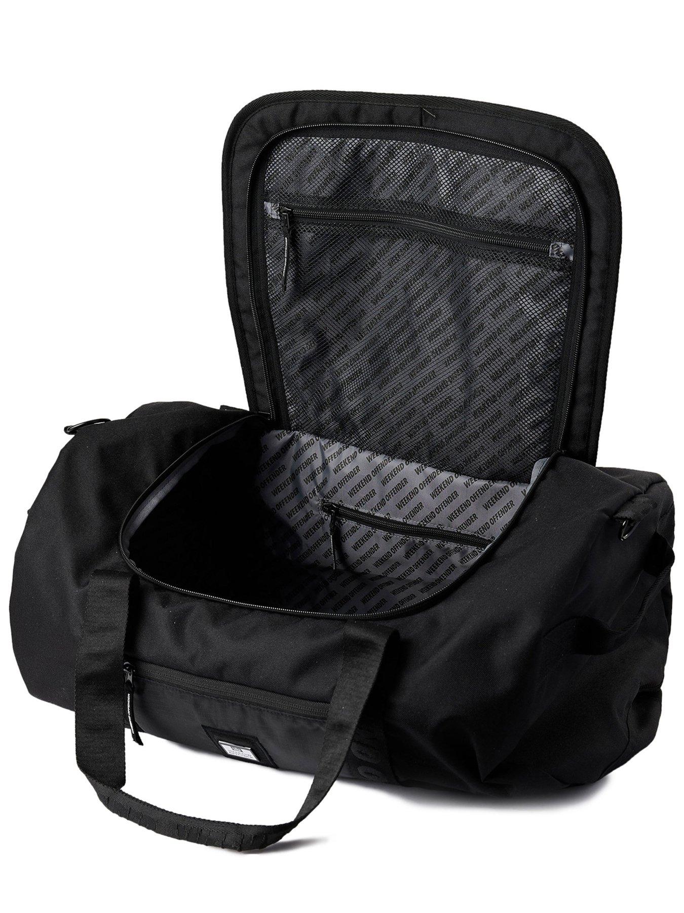 Image 3 of 6 of Weekend Offender Weekend Offender Logo Duffle Bag - Black
