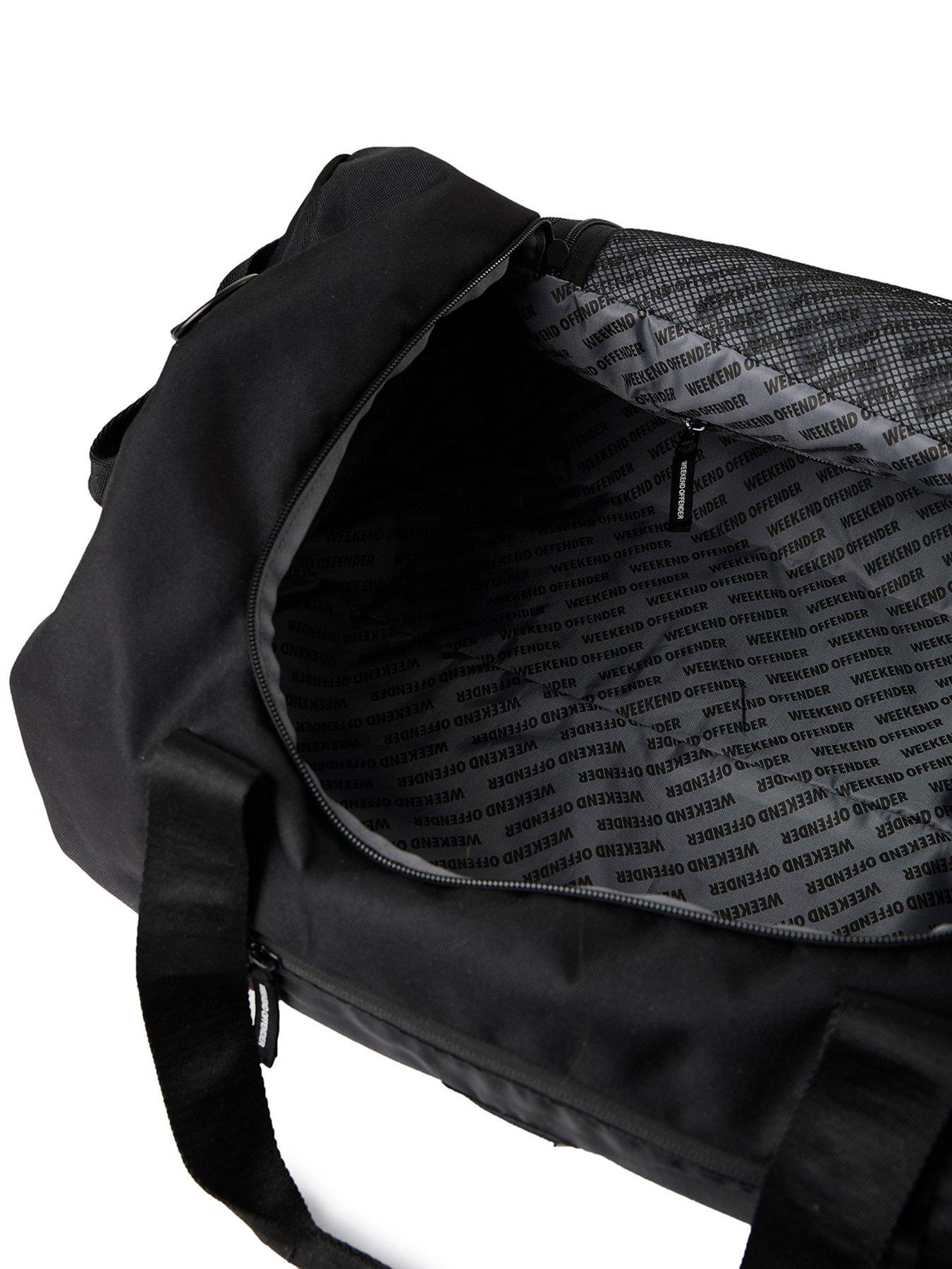 Image 4 of 6 of Weekend Offender Weekend Offender Logo Duffle Bag - Black