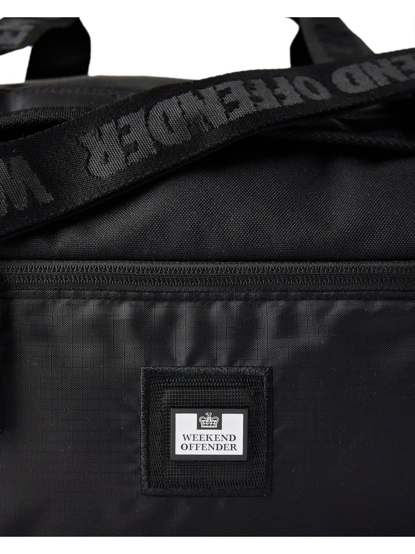 Image 5 of 6 of Weekend Offender Weekend Offender Logo Duffle Bag - Black