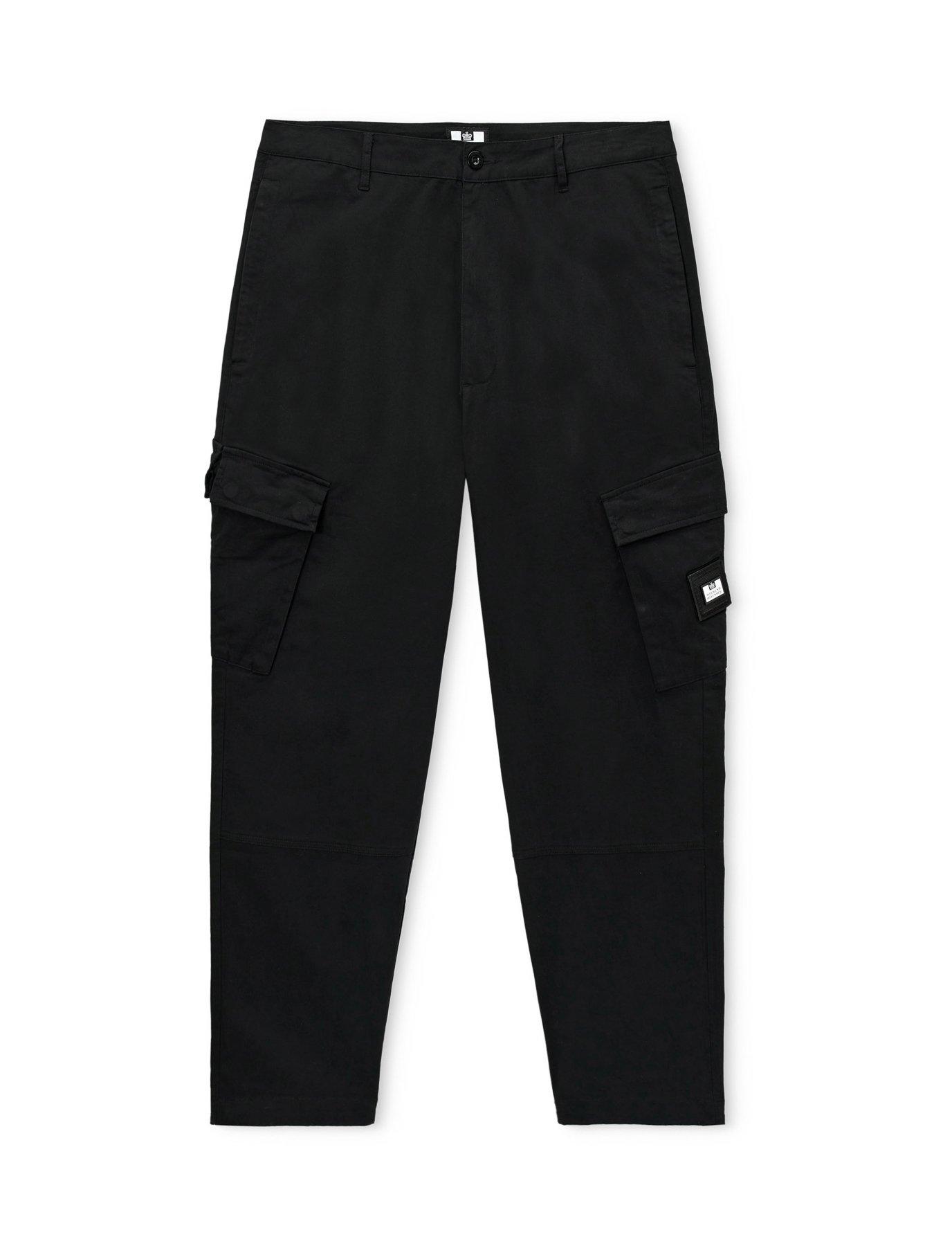Image 4 of 6 of Weekend Offender Eldon Cargo Trousers - Black