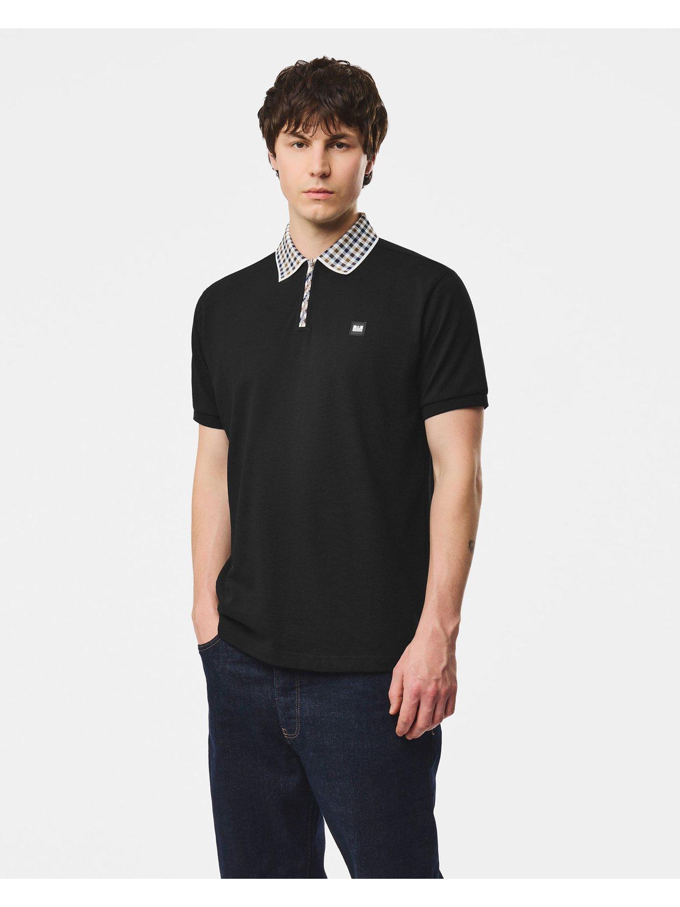 Weekend Offender Tipasa Short Sleeve Polo Shirt - Black