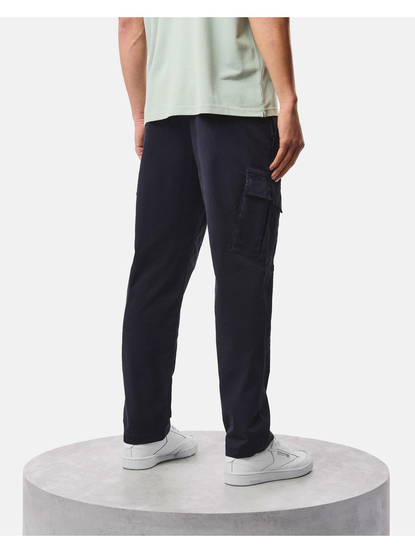 Image 3 of 6 of Weekend Offender Mens Eldon Cargo Trousers - Navy