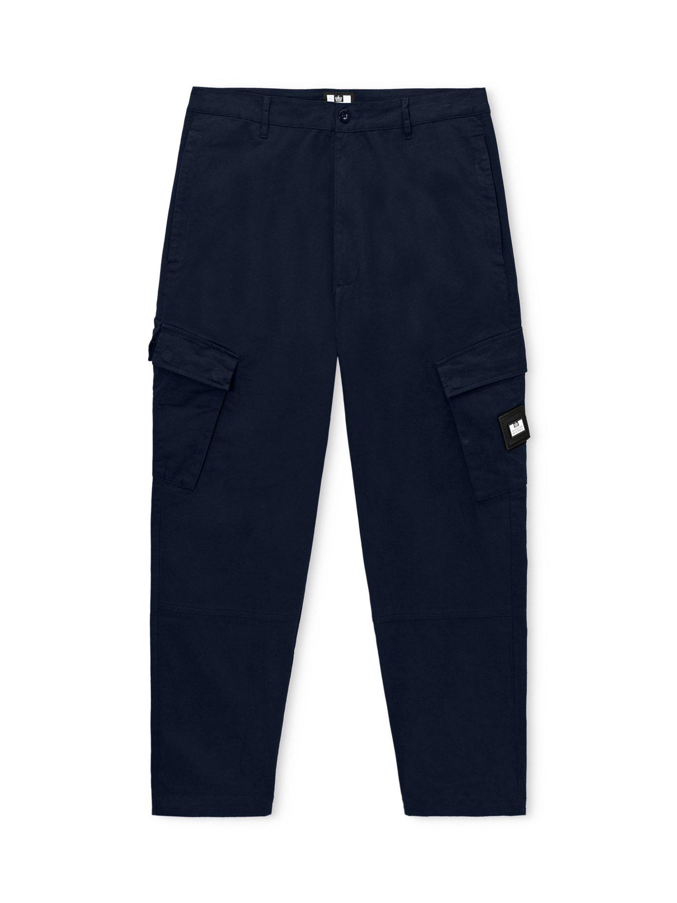 Image 4 of 6 of Weekend Offender Mens Eldon Cargo Trousers - Navy