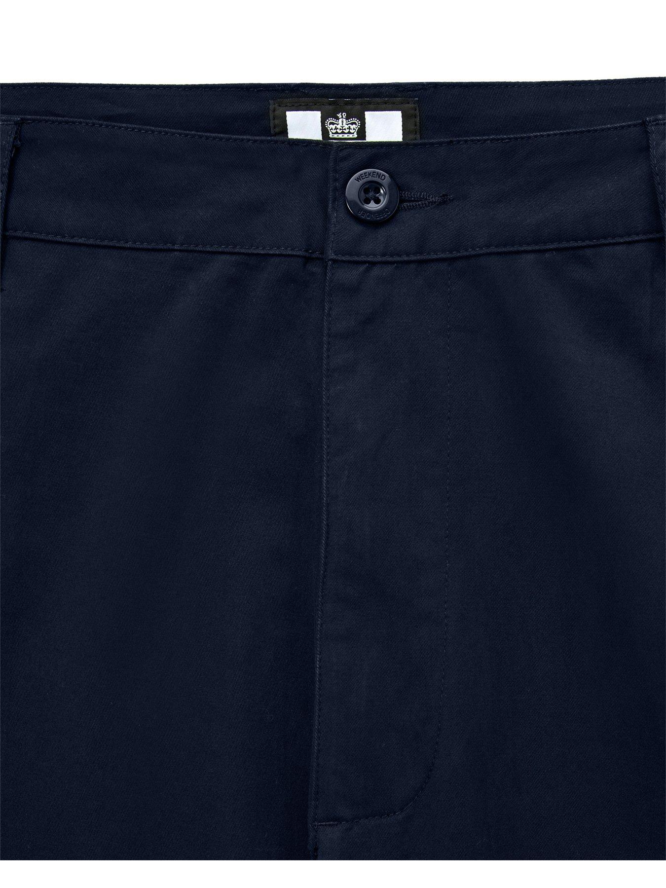 Image 5 of 6 of Weekend Offender Mens Eldon Cargo Trousers - Navy