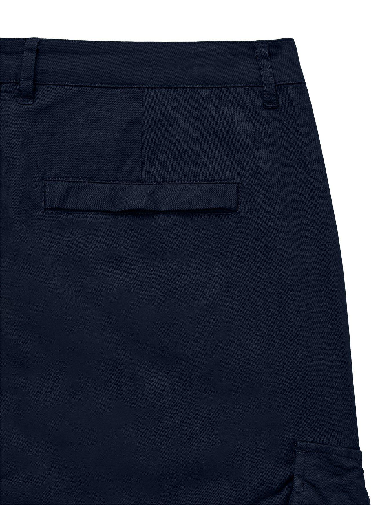 Image 6 of 6 of Weekend Offender Mens Eldon Cargo Trousers - Navy